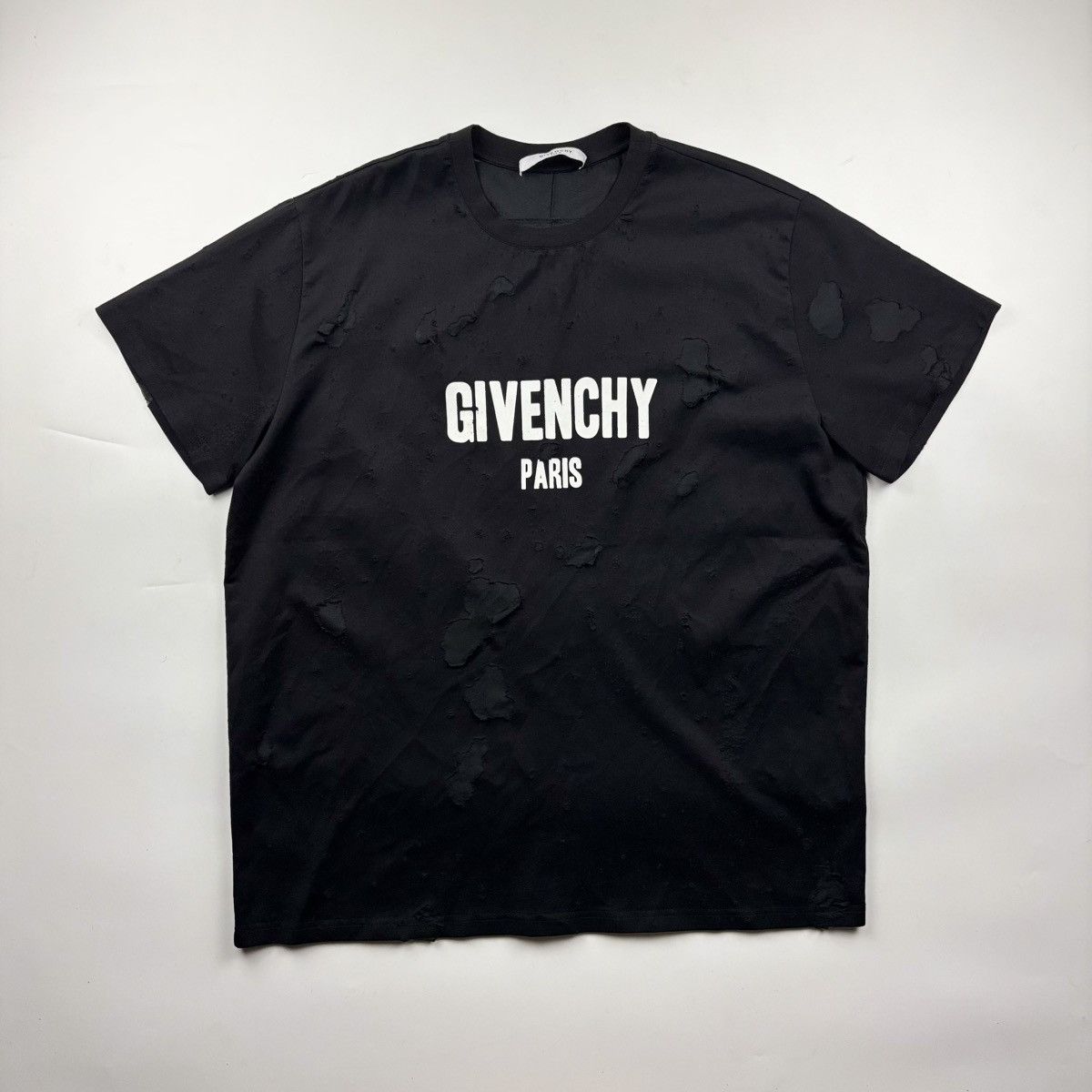 Givenchy Givenchy Destroyed Logo Shirt Size US M / EU 48-50 / 2 - 1 Thumbnail