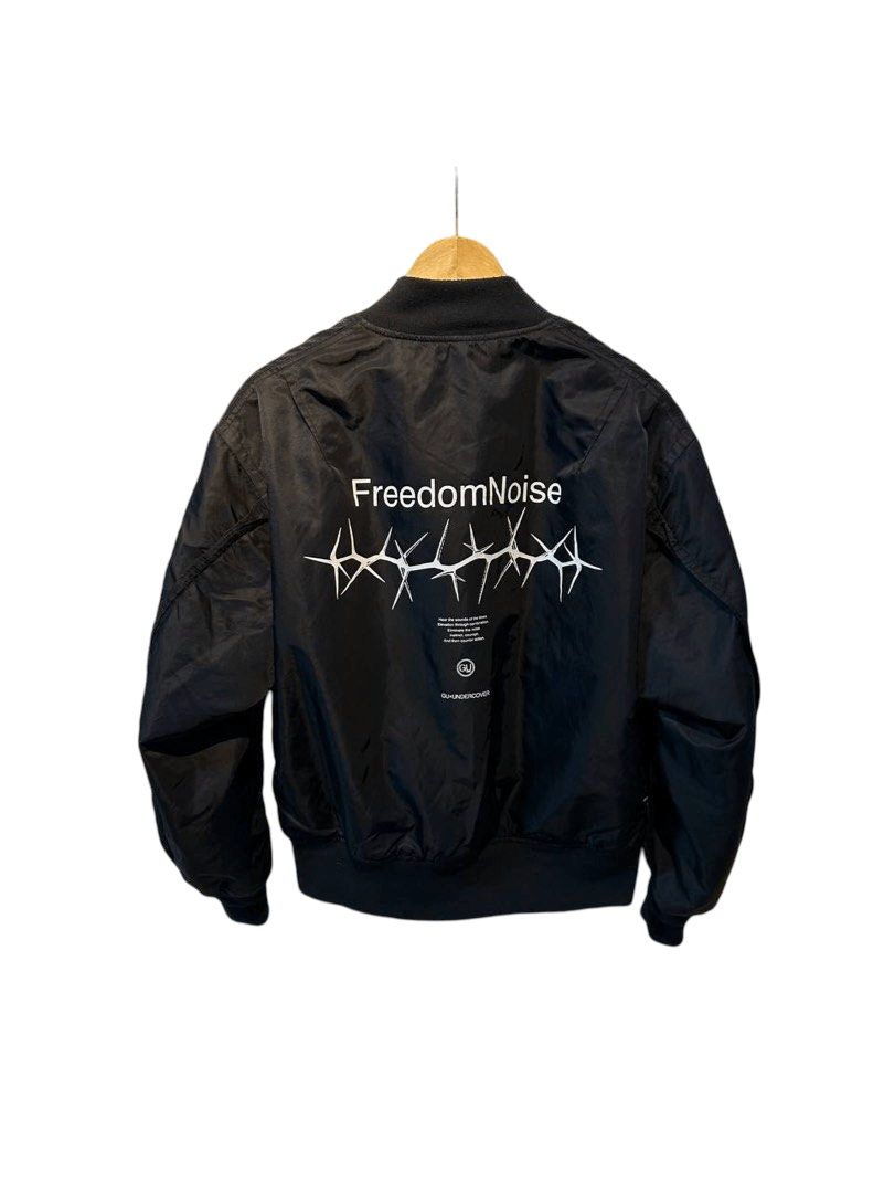 GU UNDERCOVER FreedomNoise MA-1 L ブラック 312-338423 ×GU 大型店限定 FREEDOM NOISE MA-1 中綿ジャケット
