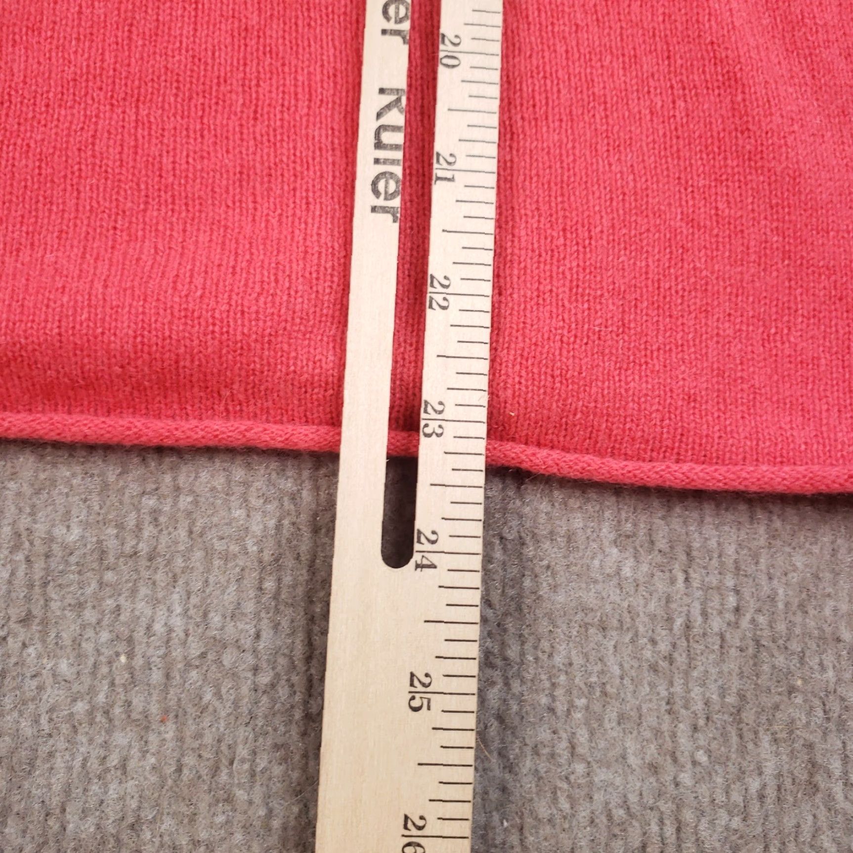 Pinko Claudia Nichole Sweater Womens Large Pink Pullover Knit V-Neck Cashmere Wool Logo Size L / US 10 / IT 46 - 4 Thumbnail
