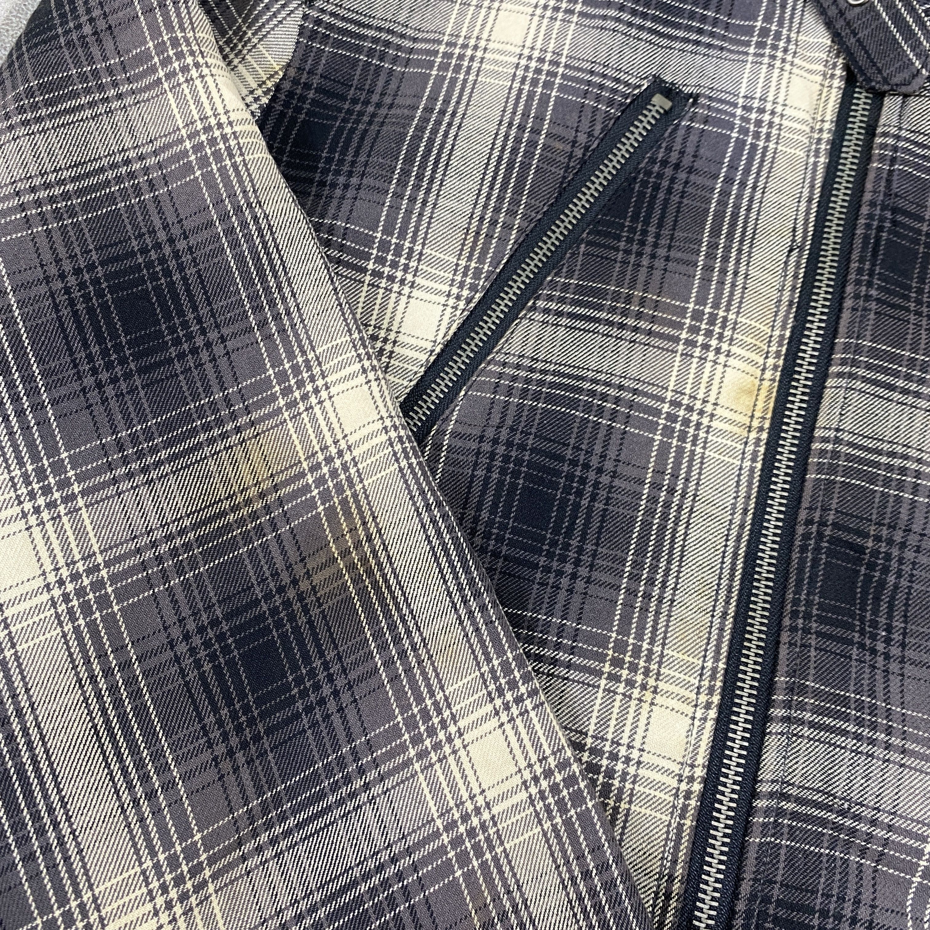 Japanese Brand Soveso Plaid Zipper Jacket- J432 Size US S / EU 44-46 / 1 - 7 Thumbnail
