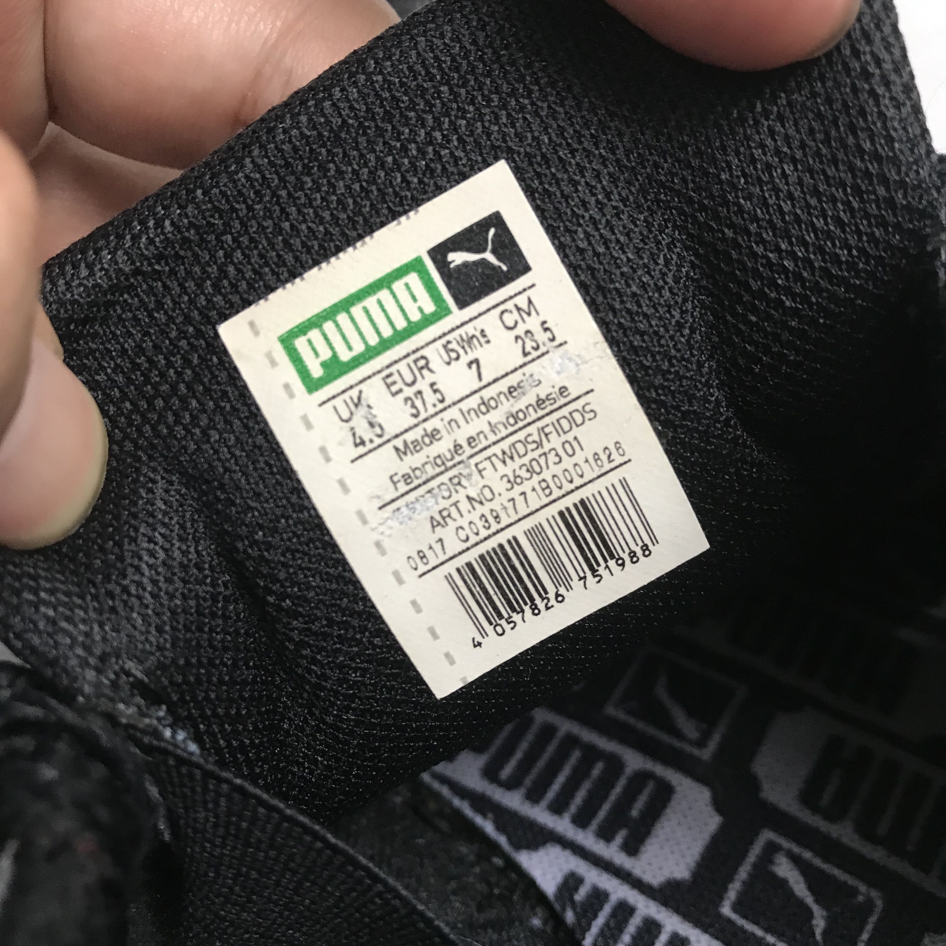 Puma Vintage Puma Basket Trainner sneakers Black Leather white Size US 5 / EU 37 - 7 Thumbnail