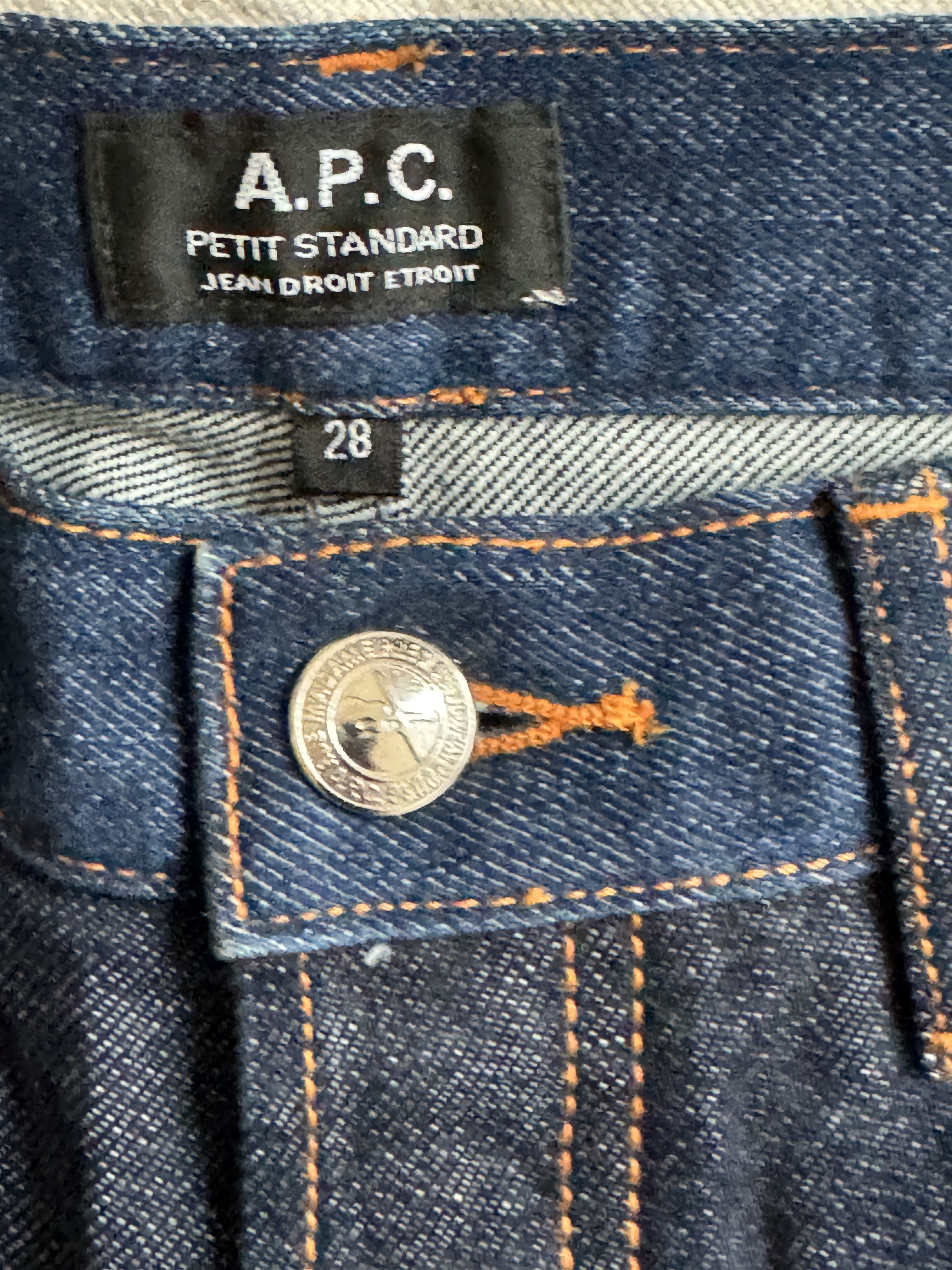 A.P.C. Petit Standard 2 Tone Raw Denim Jeans Size US 28 / EU 44 - 6 Thumbnail