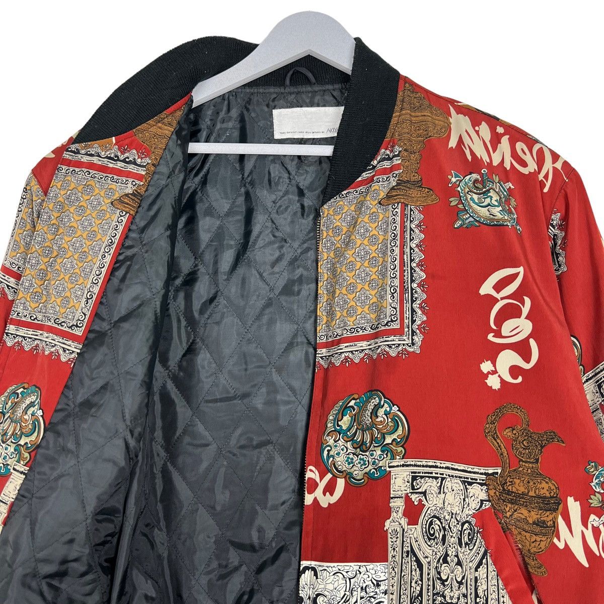 Japanese Brand 🔥 VINTAGE JAPANESE AKIYA BAROQUE BOMBER JACKET RARE DESIGN Size US M / EU 48-50 / 2 - 11 Thumbnail