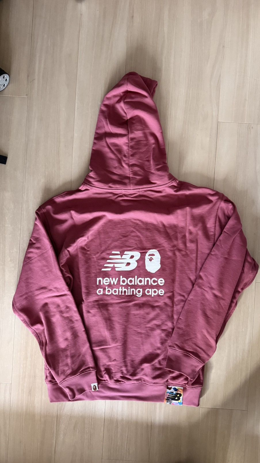 Bape New Balance Relaxed Fit Hoodie Pink Multi Size US L / EU 52-54 / 3 - 6 Thumbnail