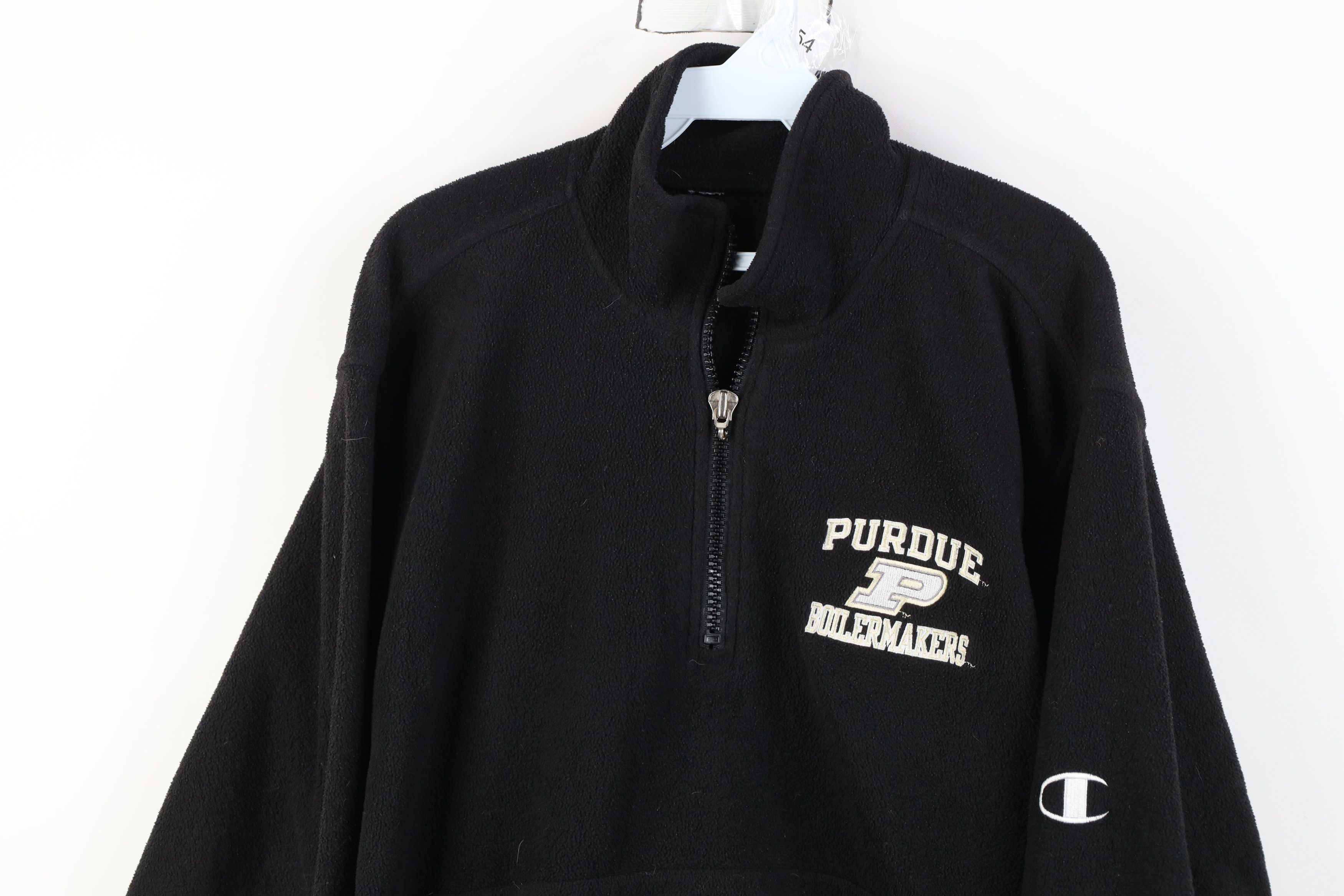 Champion Vintage 90s Champion University 1/4 Half Zip Fleece Sweater Size US M / EU 48-50 / 2 - 2 Thumbnail