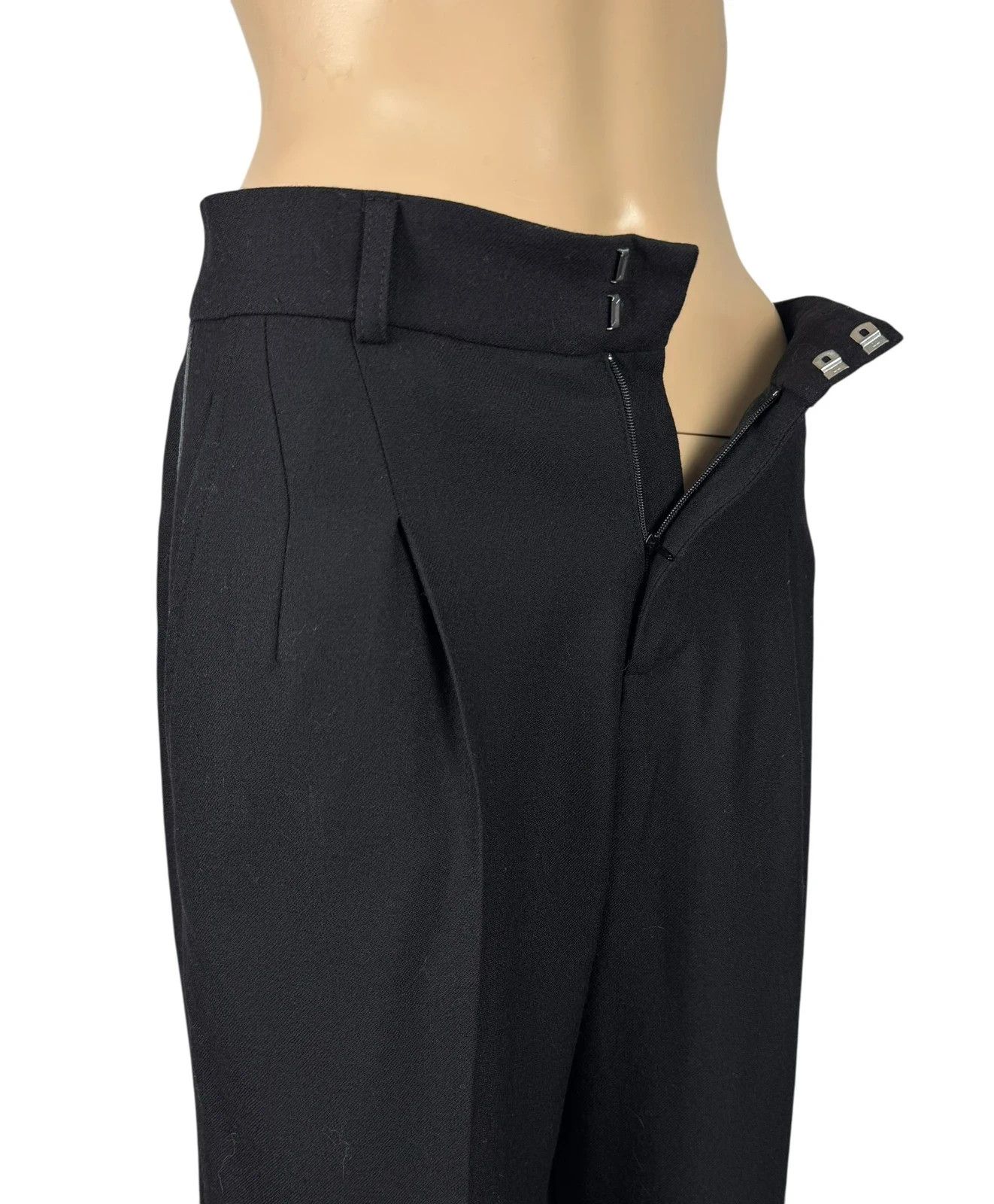 Kenzo Kenzo Paris Wide Leg Dress Pants Wool size 36 Size 26" / US 2 / IT 38 - 8 Thumbnail