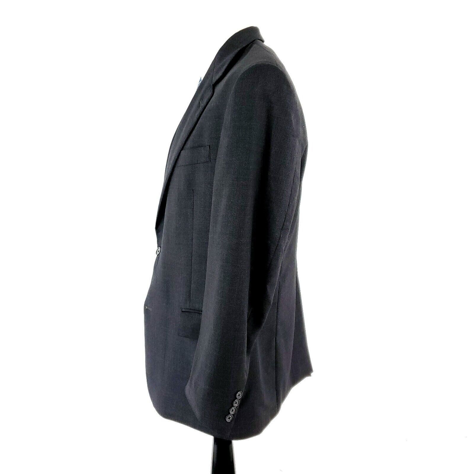 Hart Schaffner Marx Hart Schaffner Marx Nordstrom Wool Blazer 40R Gray Birdseye Size 40R - 4 Thumbnail