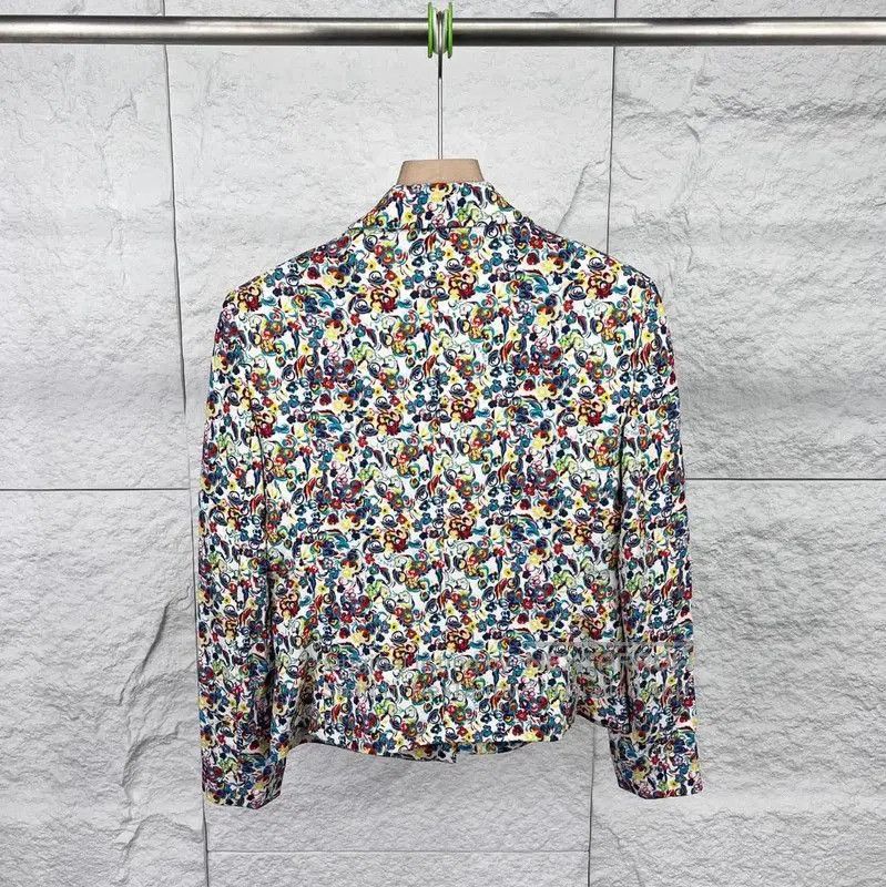 Other Versace Colorful Cotton Women's Jacket . Size XXS / US 00 / IT 34 - 2 Thumbnail