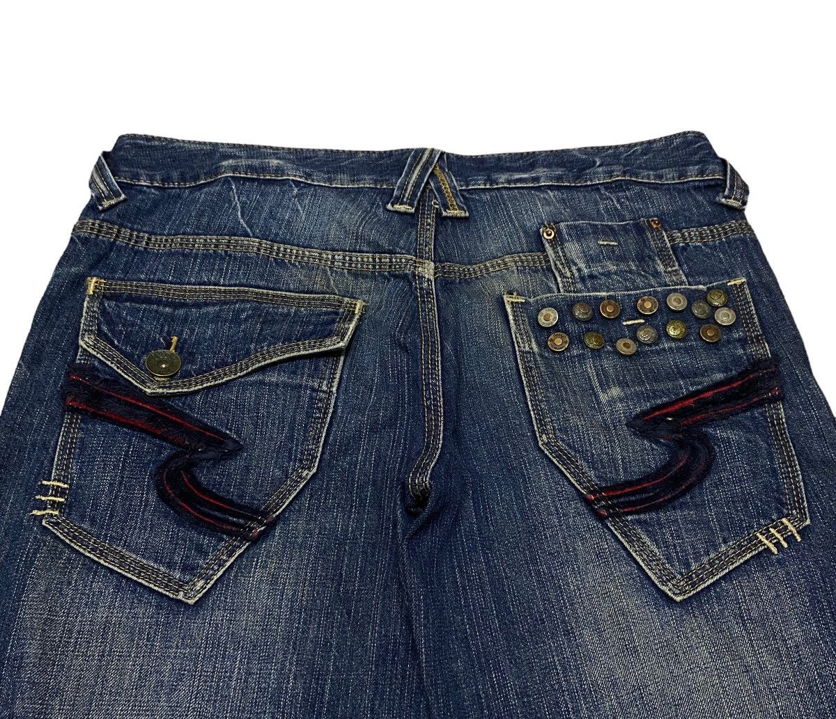 14th Addiction × Le Grande Bleu (L.G.B.) × semanticdesign Rare Vintage Brand Semantic Design Distressed Jeans 1990s Size US 32 / EU 48 - 4 Thumbnail