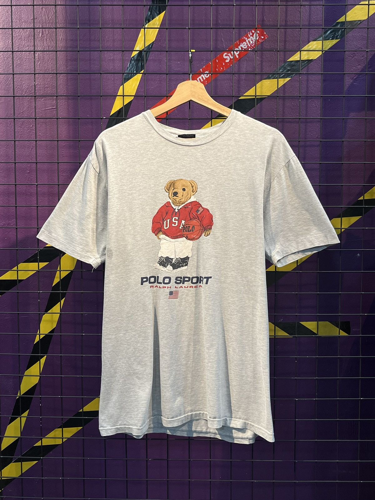 Polo Ralph Lauren × Vintage Vintage Polo Bear Ralph Lauren Sport T Shirt Size US S / EU 44-46 / 1 - 1 Thumbnail