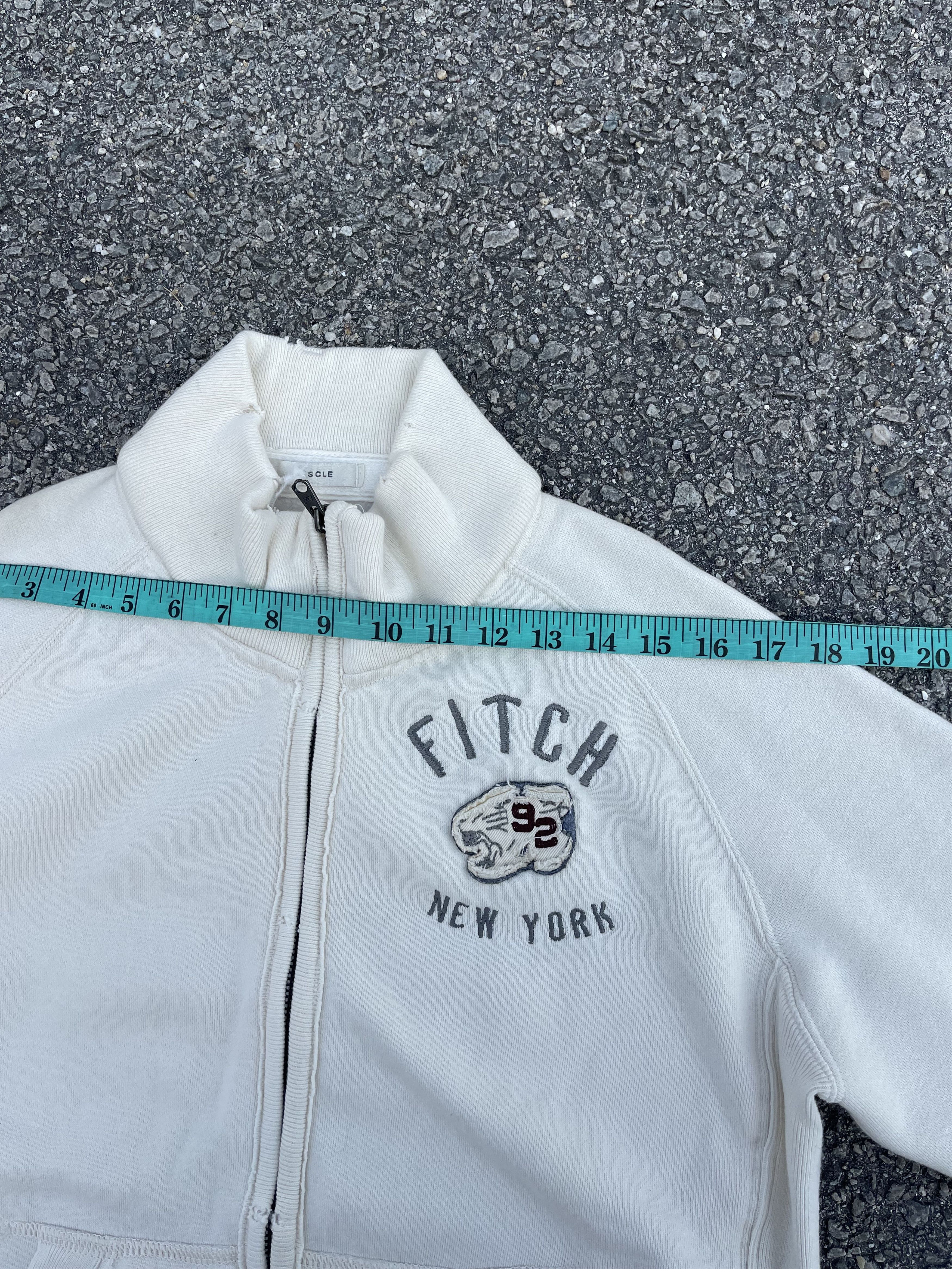 Abercrombie & Fitch White A&F Zipper Jumper Back Hit Size US M / EU 48-50 / 2 - 13 Thumbnail