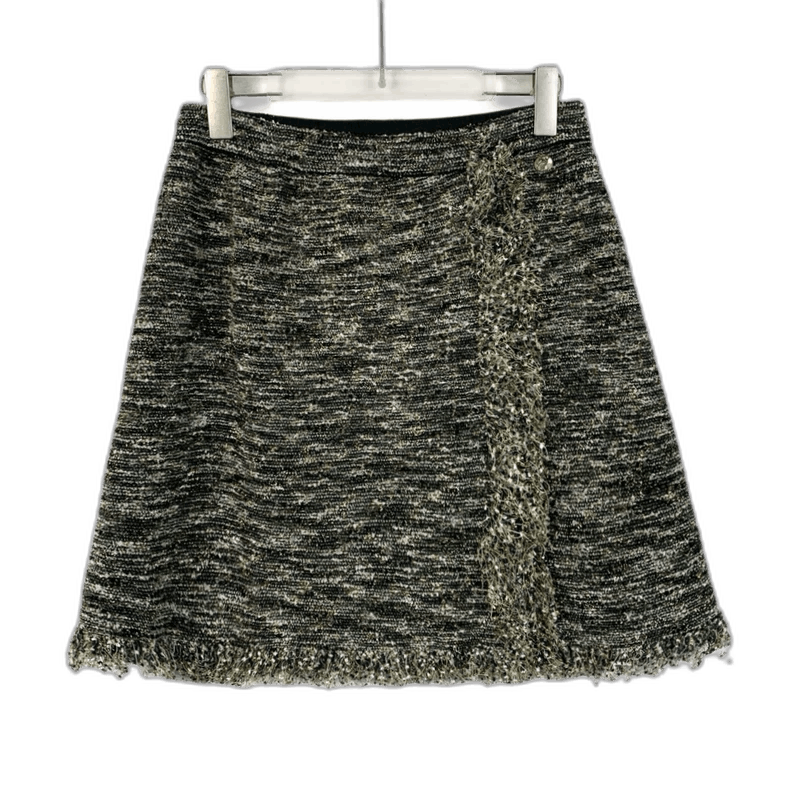 Chanel Chanel Color-Block Woven Skirt with Tassels-yf Size US 40 / EU 56 - 1 Thumbnail