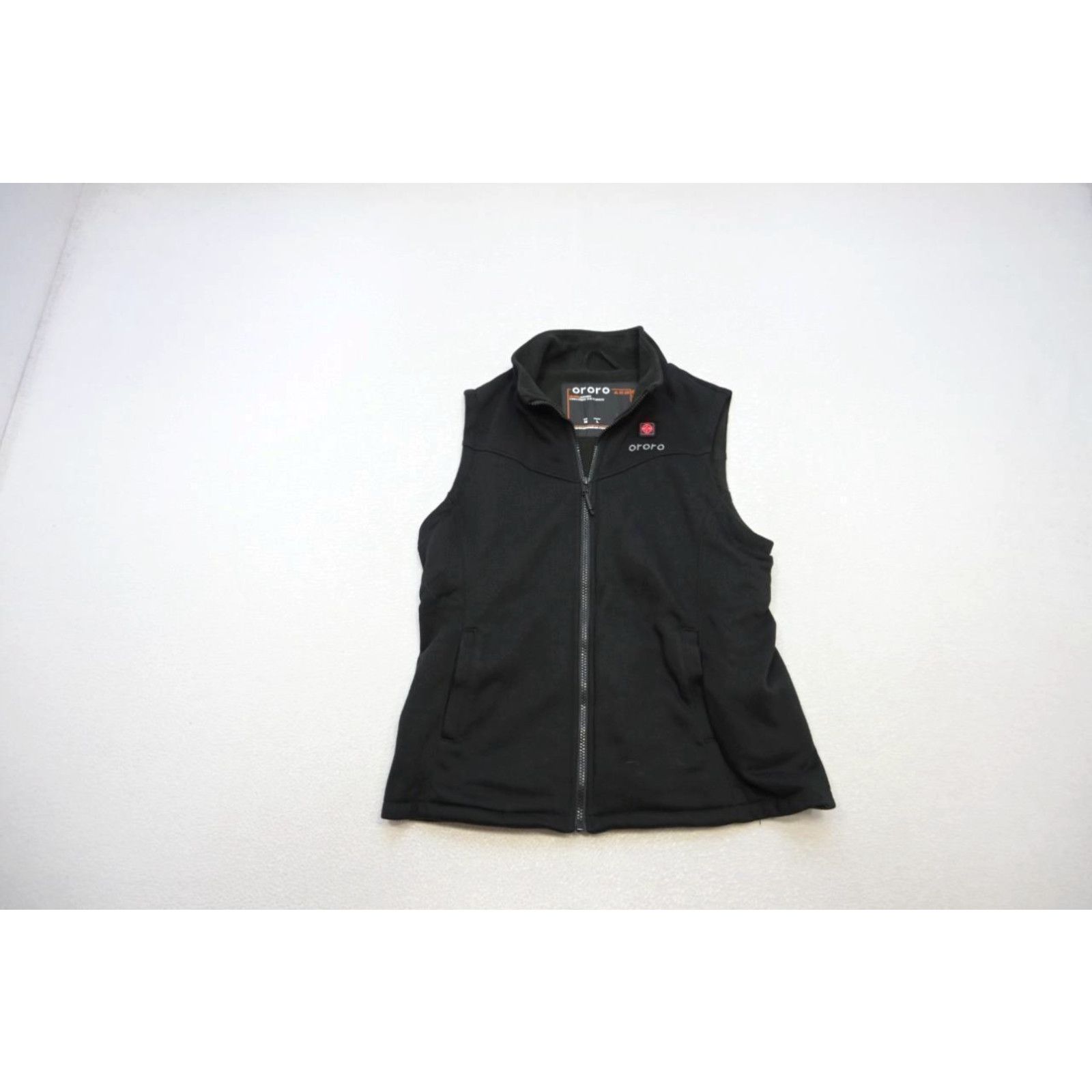 image of Vintage Ororo Fleece Vest Blue Full Zip Camp Sweater Working Heater Womens Size Medium in White