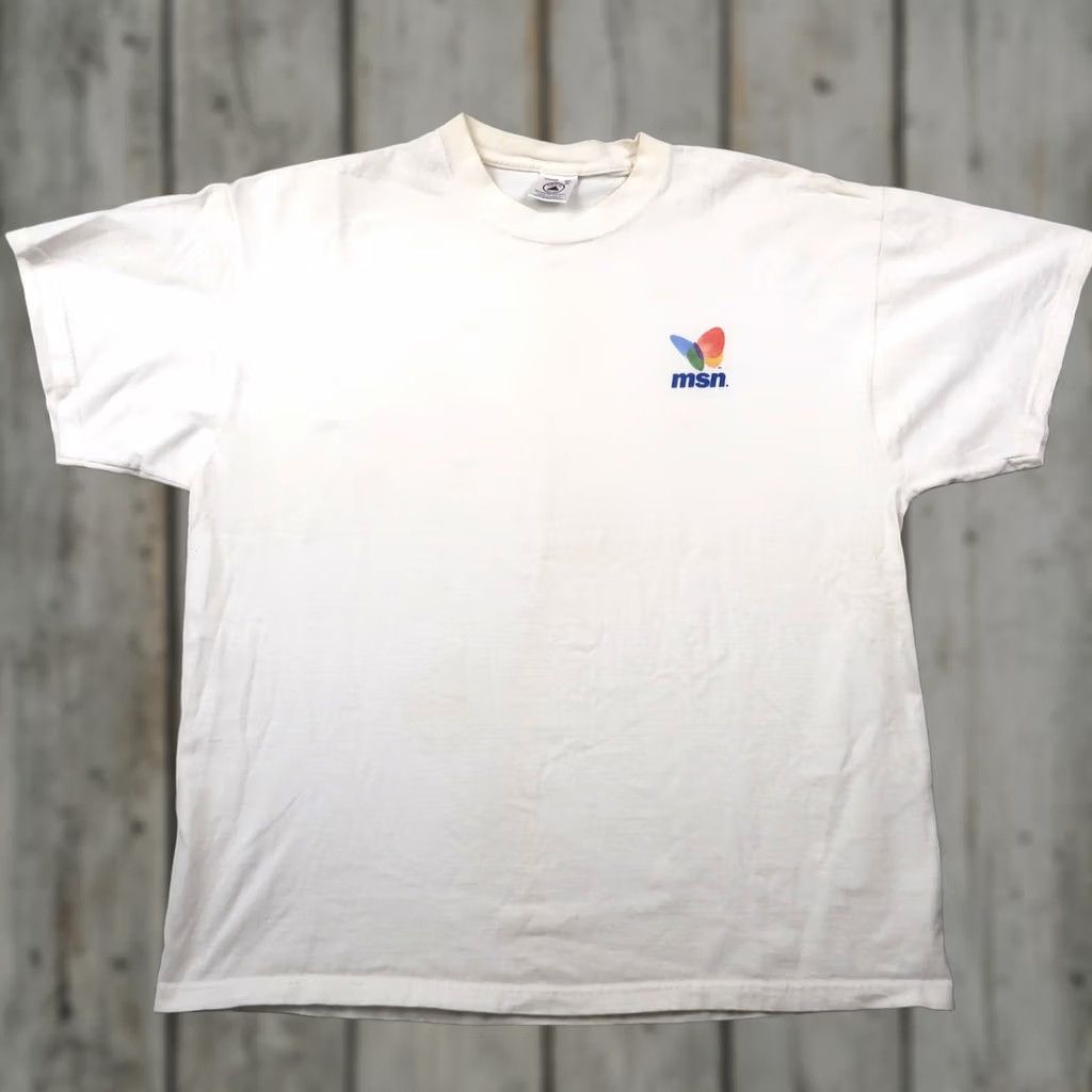 Delta VINTAGE Microsoft Internet Specialist MSN Computer Tech T Shirt White XL Size US XL / EU 56 / 4 - 1 Thumbnail