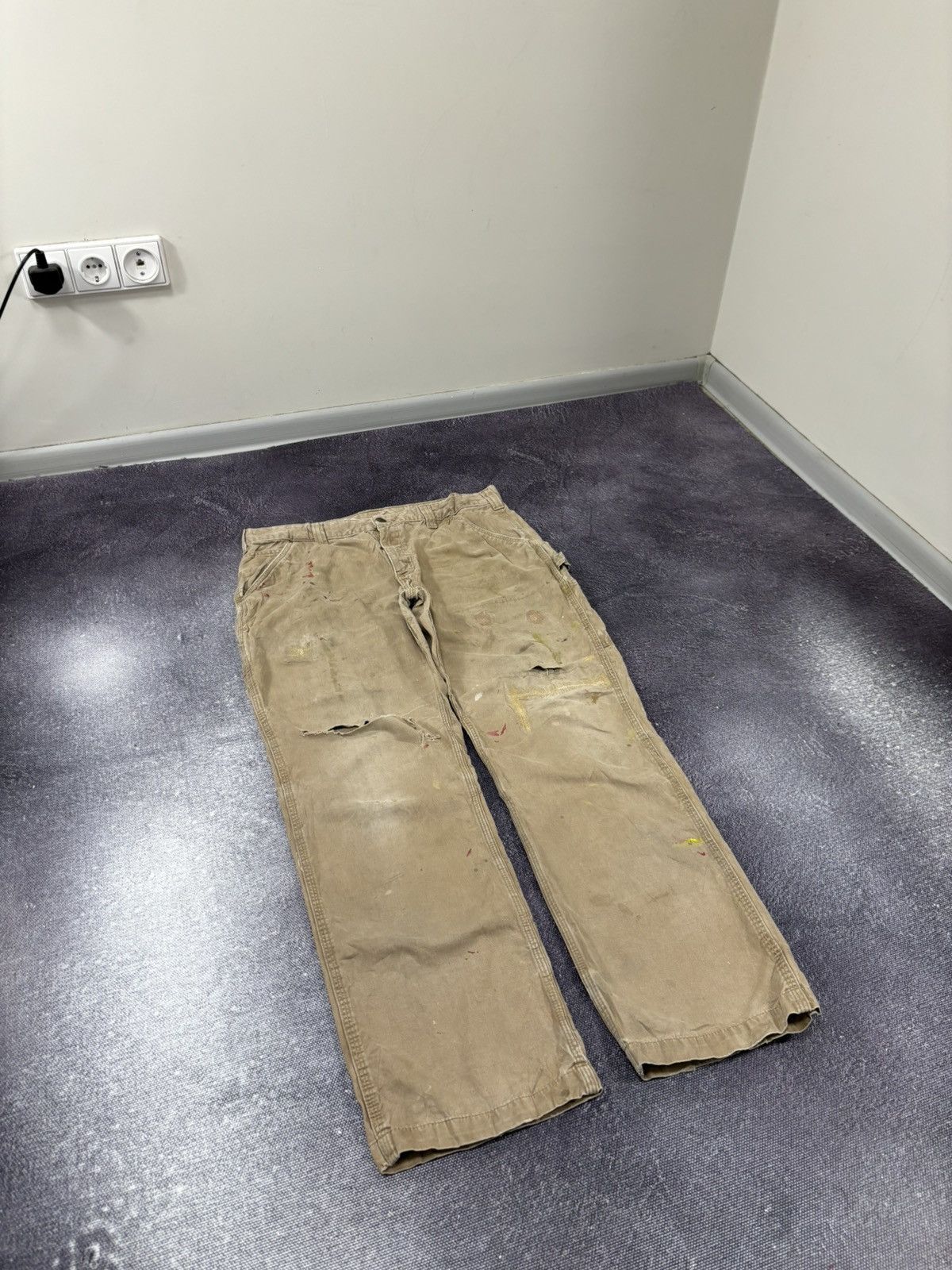 Carhartt Vintage Carhartt Relaxed Distressed Carpenter Baggy Pants Size US 36 / EU 52 - 11 Thumbnail