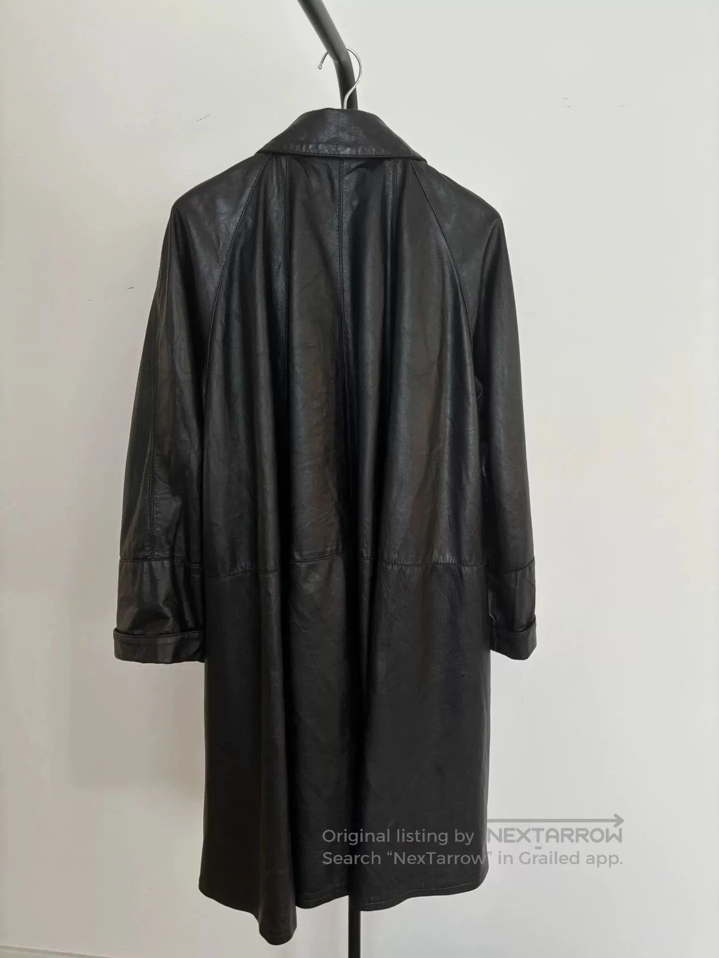 Vera Pelle Italian Vera Pelle Long Leather Coat. Size US M / EU 48-50 / 2 - 5 Thumbnail
