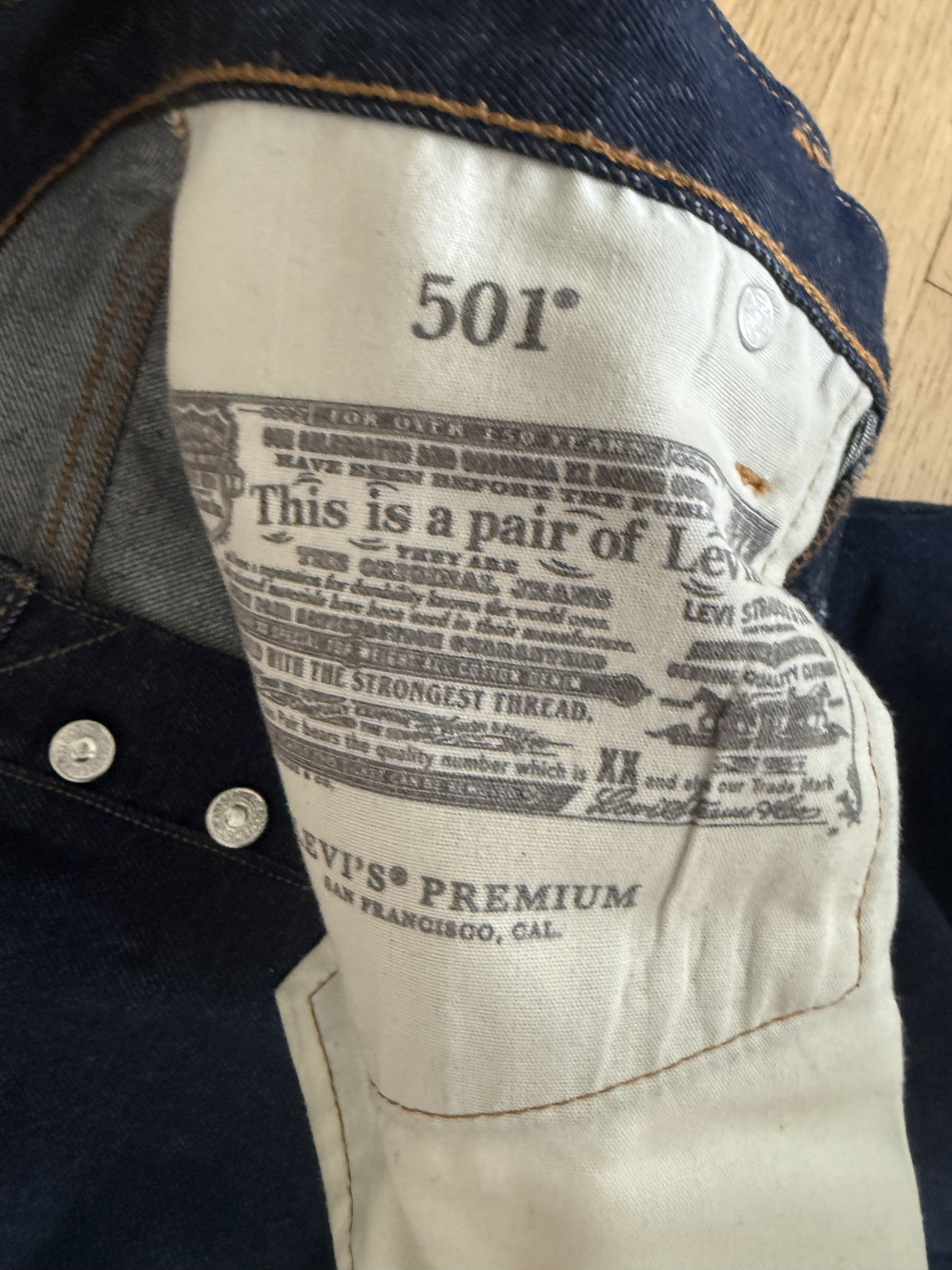 Levi's Levi's Premium Raw Jeans Size 28" / US 6 / IT 42 - 6 Thumbnail