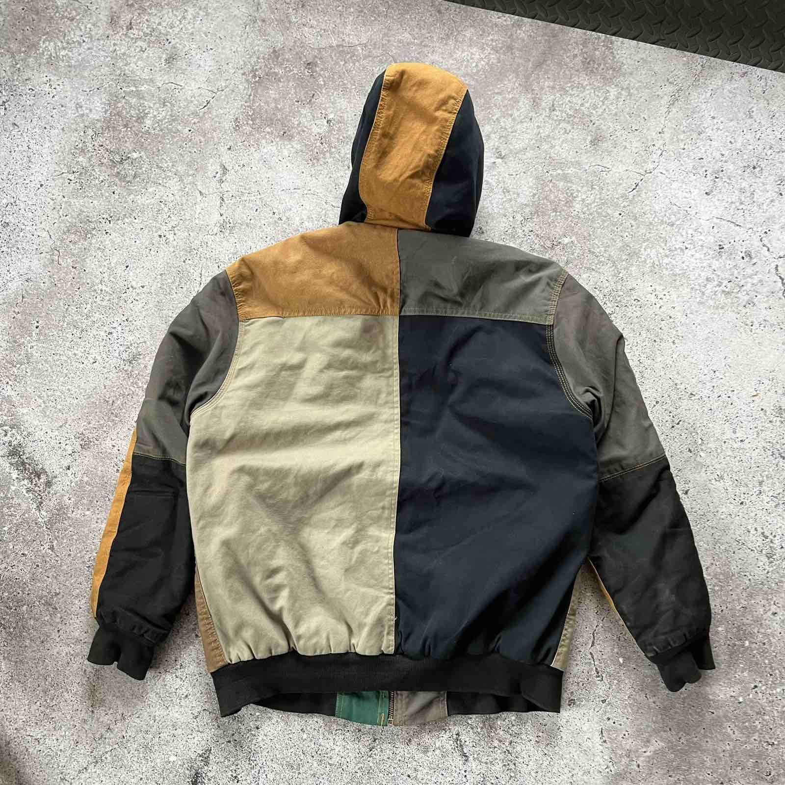Carhartt Rare Carhartt Remake Rework Patchwork Jacket 90s Sz L Size US L / EU 52-54 / 3 - 2 Thumbnail