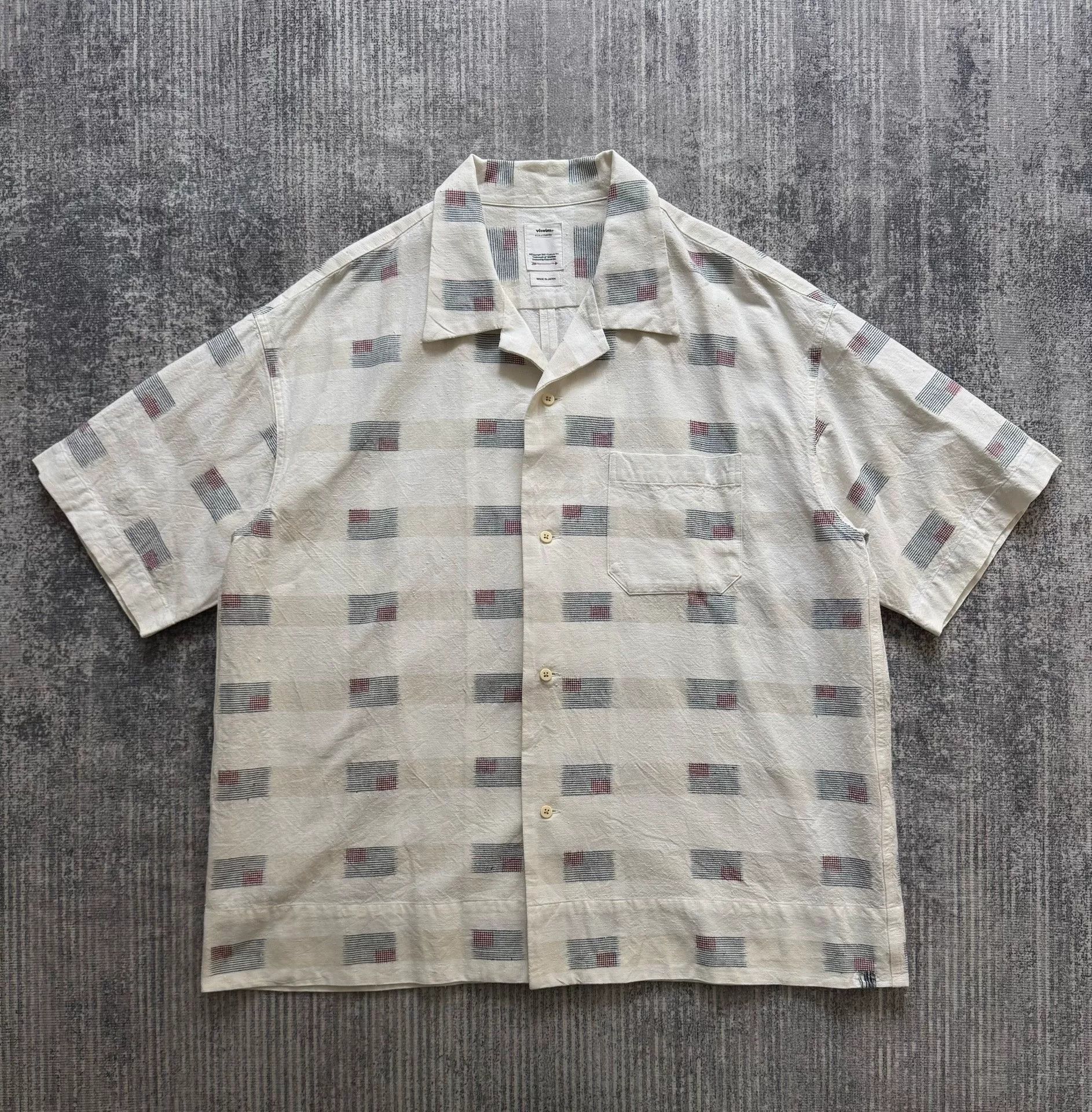 Visvim VISVIM 23SS CABAN SHIRT S/S KASURI Size US M / EU 48-50 / 2 - 1 Thumbnail