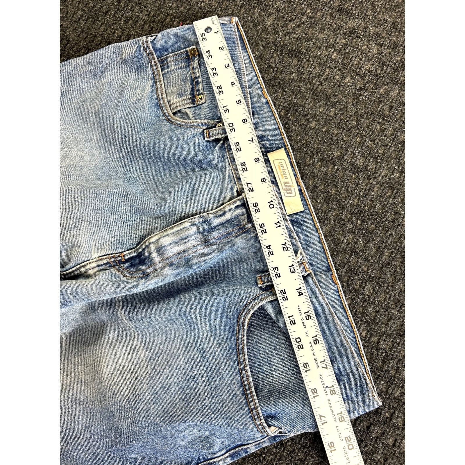 Vintage VINTAGE Urban Pipeline Jeans Wide-Leg 40 x 29 Mens Denim Blue Baggy Distressed 90s Band Grunge Retro USA Leather? Size US 40 / EU 56 - 6 Thumbnail