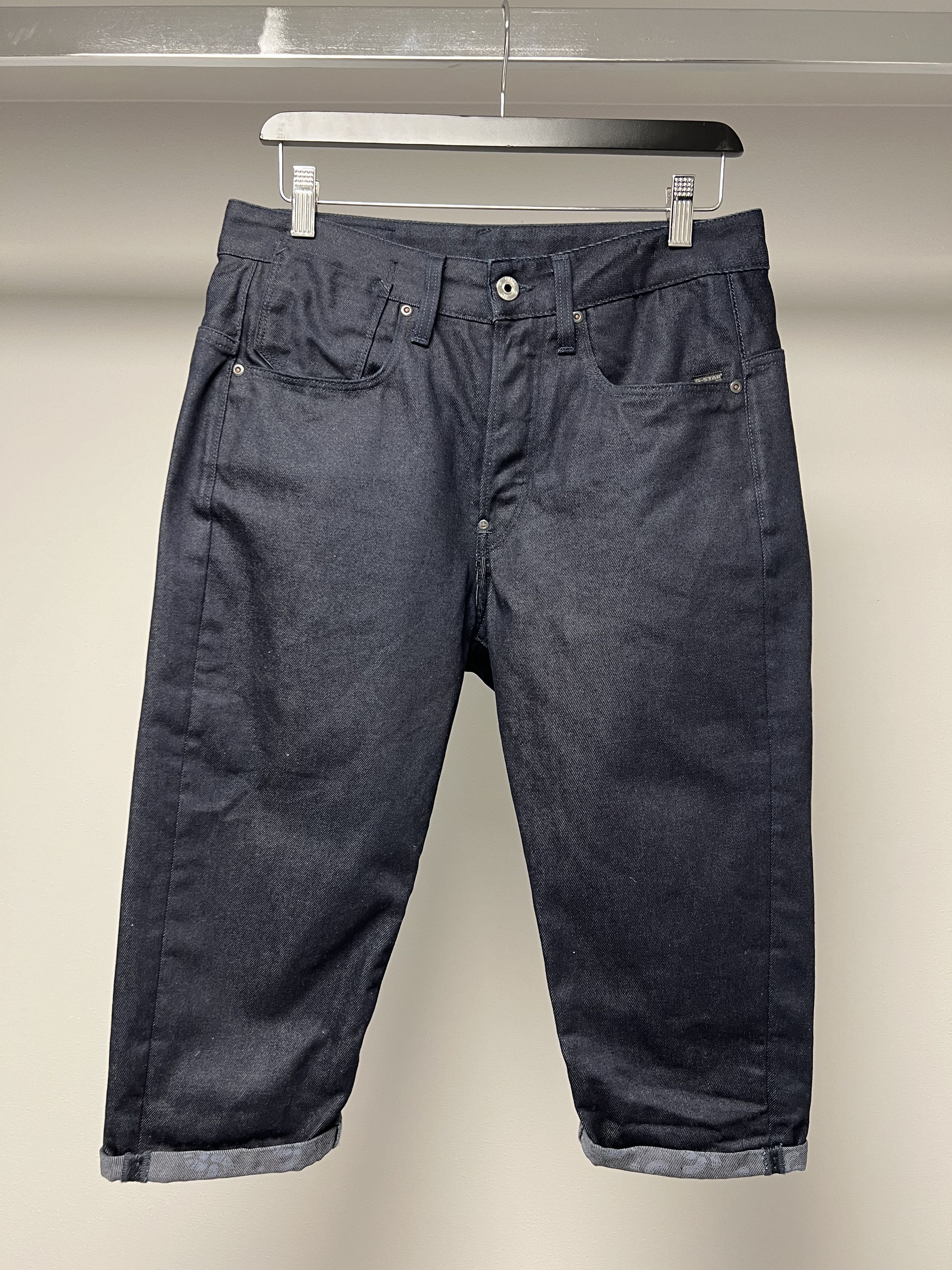 G-Star × Pharrell NEW, G-STAR ORIGINALS RAW LOW CROTCH DENIM SHORTS Size US 30 / EU 46 - 3 Thumbnail