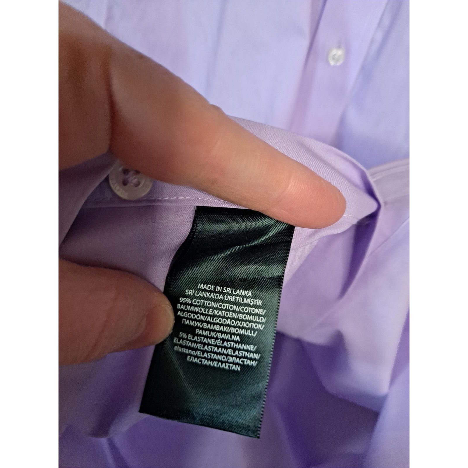 Lauren Ralph Lauren Lauren Ralph Lauren Lavender Classic Fit Stretch Non Iron Bu Size US M / EU 48-50 / 2 - 5 Thumbnail