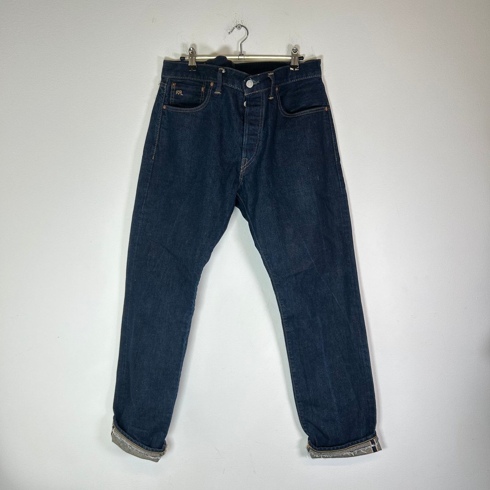 RRL Ralph Lauren RRL Indigo Straight Leg Jeans Size 34 Size US 34 / EU 50 - 1 Thumbnail