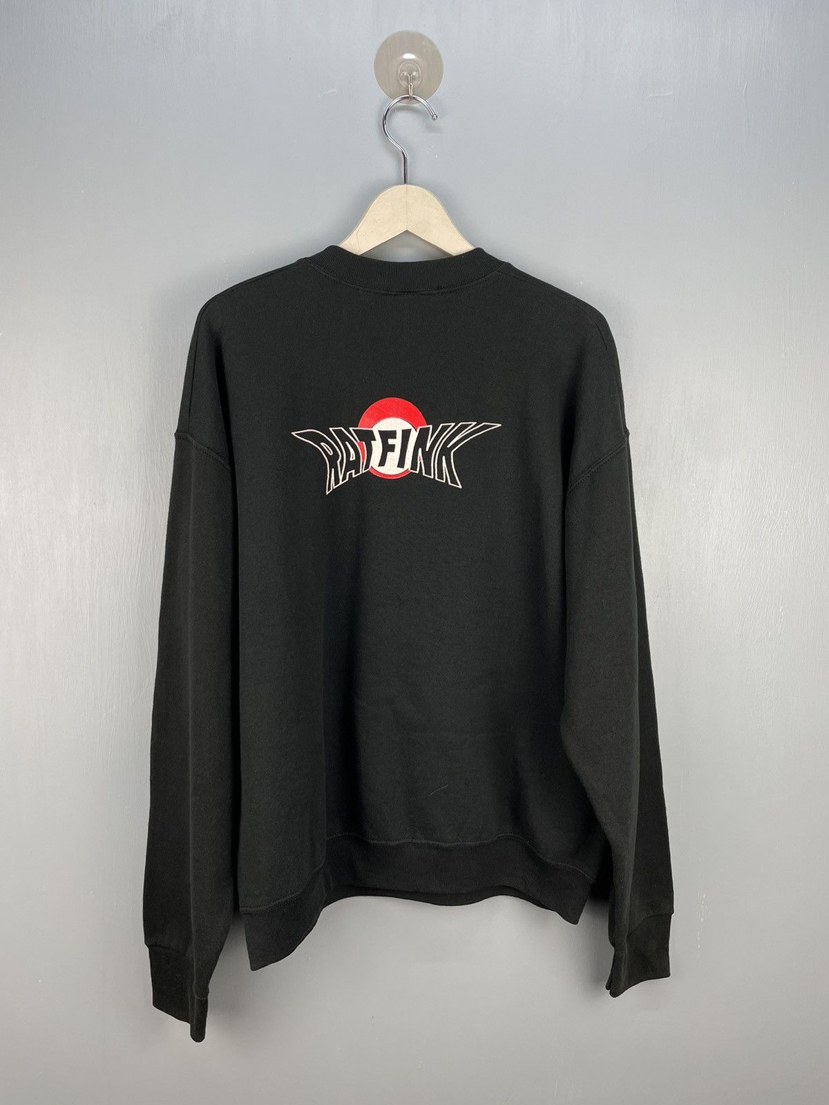 Vintage Vintage 90s Rat Fink Think Fast! Ed Roth design sweatshirt Size US L / EU 52-54 / 3 - 2 Thumbnail