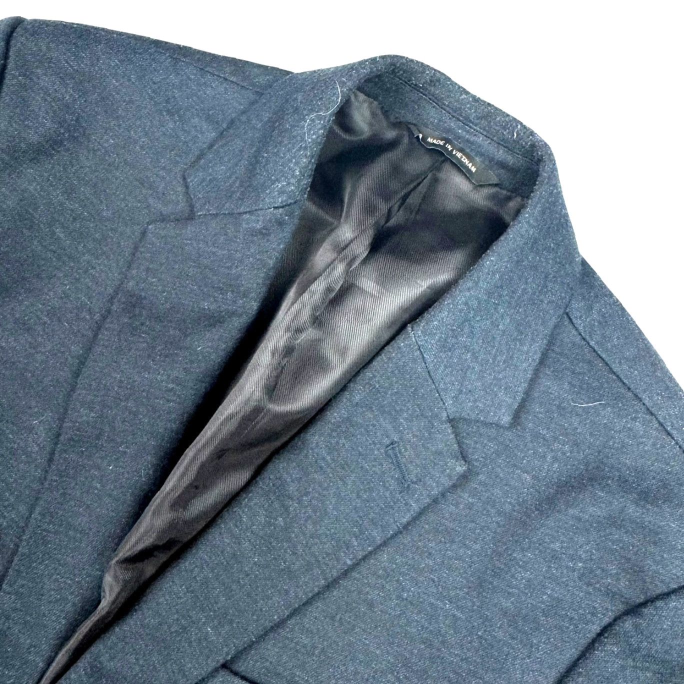 Banana Republic Banana Republic Blazer Jacket Gray 42R Men’s Polyester Blend 2-Button / Single-Breasted / Notch Lapel / Regular Fit Size 42R - 2 Thumbnail