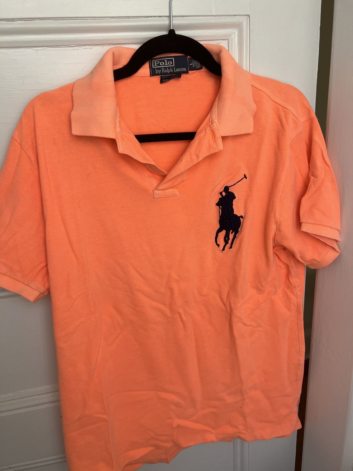 Neon Orange Big Pony Polo