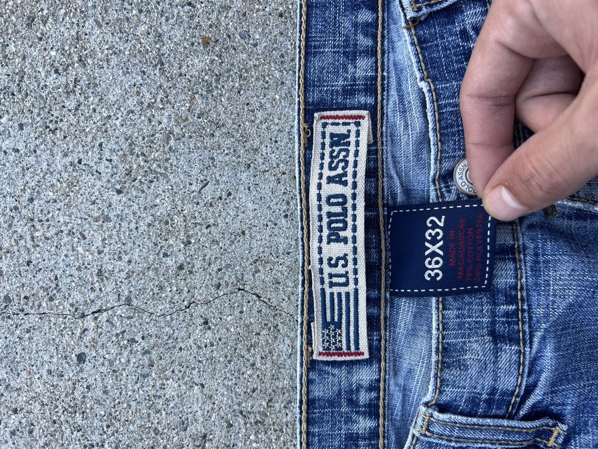 U.S. Polo Assn. Vintage US Polo Assn. Med. Indigo Relaxed Fit Jeans Sz 36x30 Size US 36 / EU 52 - 3 Thumbnail