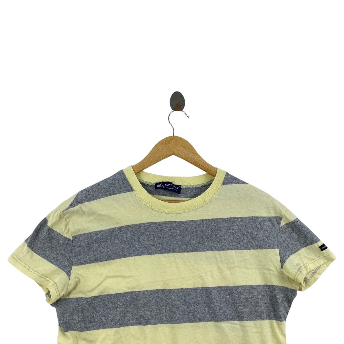 Saint James × Vintage Vintage SAINT JAMES France Brand Stripes Short Sleeve Shirt Size M / US 6-8 / IT 42-44 - 2 Thumbnail