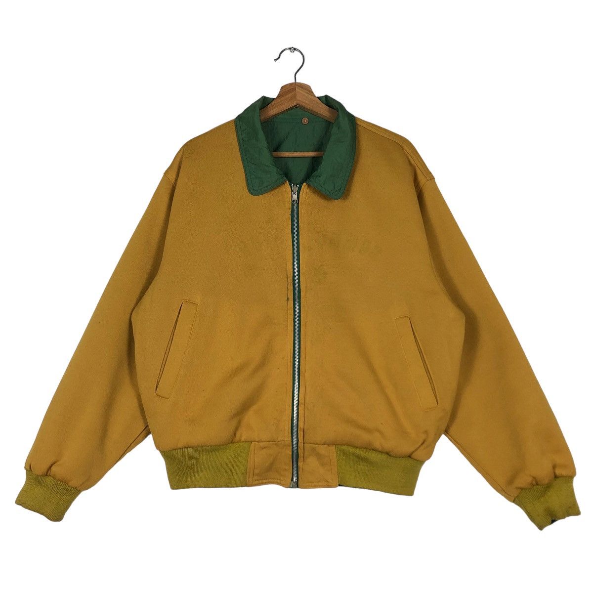 Hysteric Glamour 🔥90’s Vintage Reversible Bomber Jacket Communication Japan Size US L / EU 52-54 / 3 - 13 Thumbnail