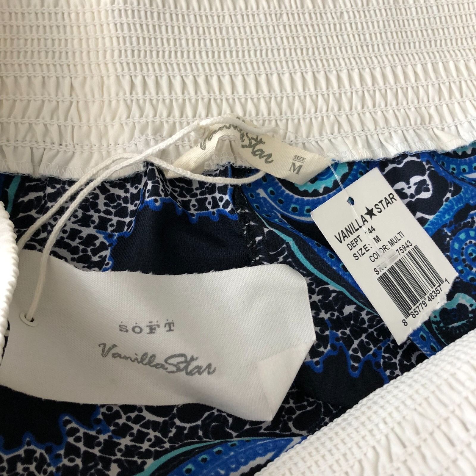 Other Vanilla Star Womens Lounge Pants Pull On Flare Geometric Nav Size 32" / US 10 / IT 46 - 3 Thumbnail