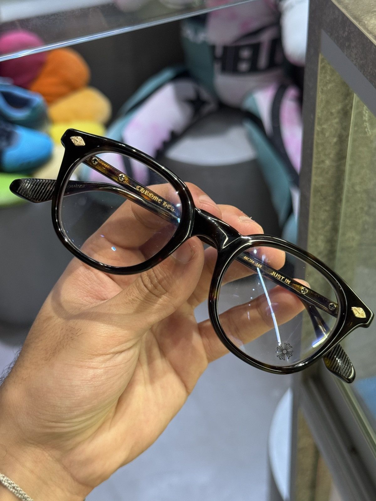 Chrome Hearts Chrome Hearts Just In Brown Glasses Size ONE SIZE - 18 Thumbnail