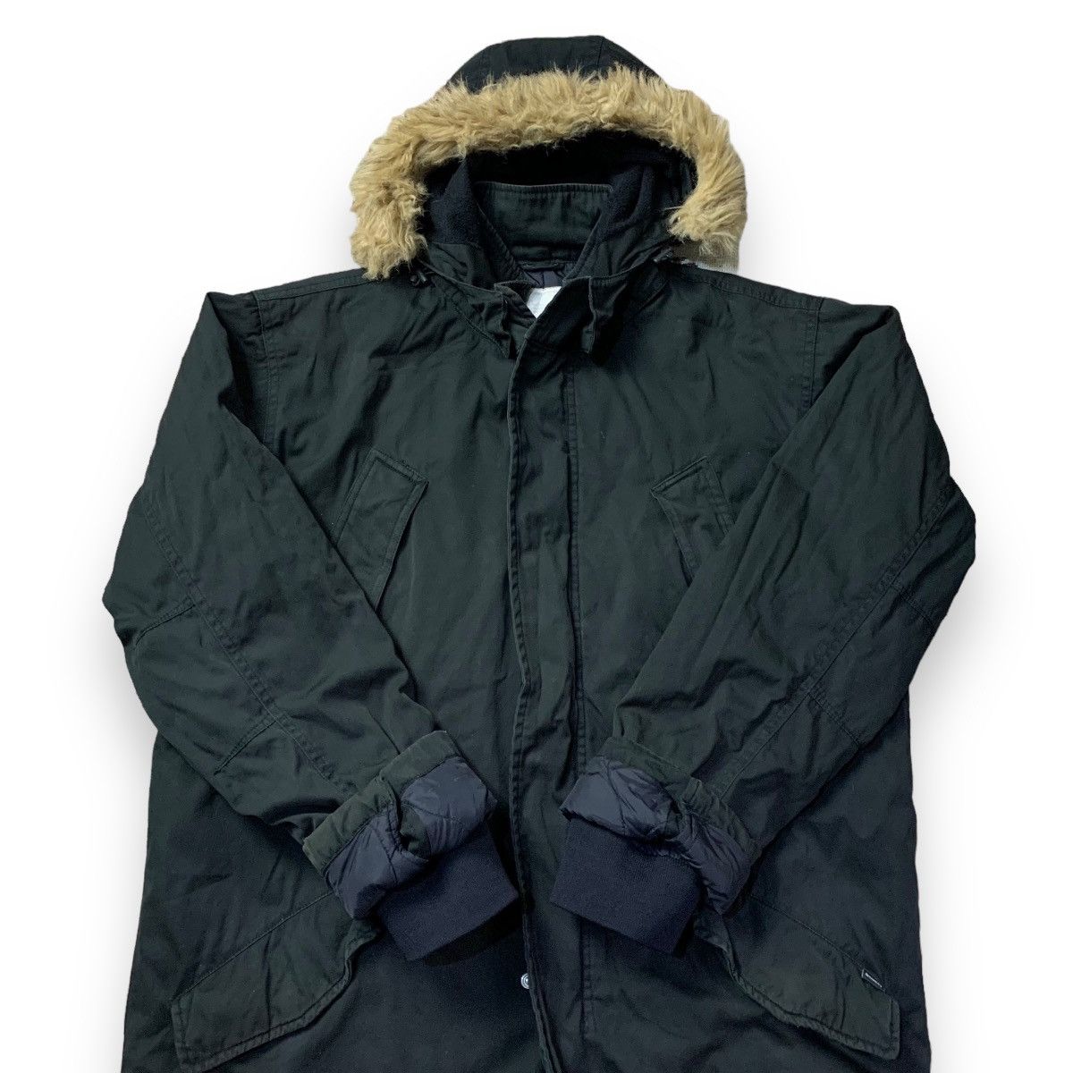 Stussy Stussy quilted lined thermolite fur hood parka jacket Size US L / EU 52-54 / 3 - 4 Thumbnail