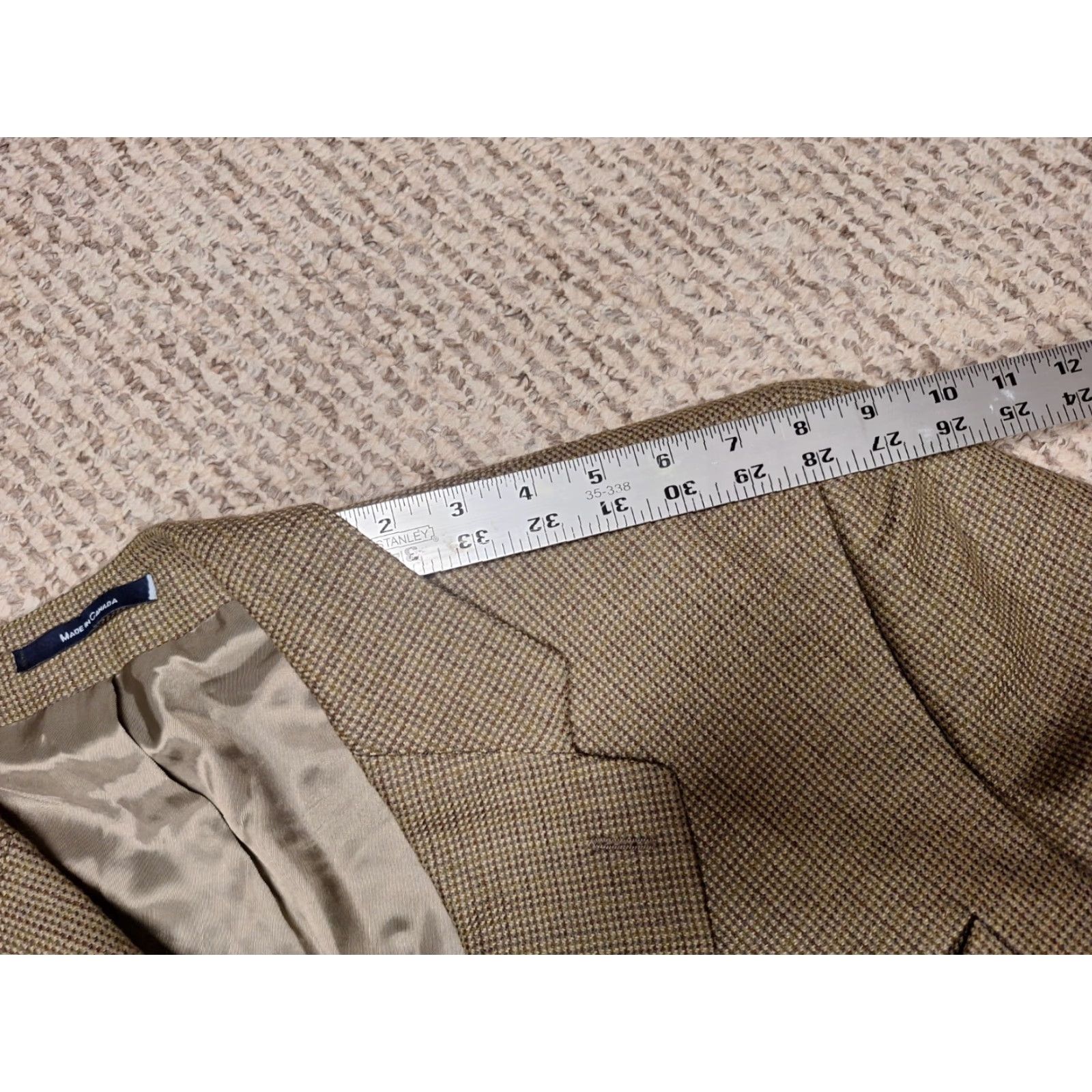 Vintage Ralph Lauren Polo University Club Blazer 2-Button 46R Wool Tweed Brown Mens Jacket Size US XXL / EU 58 / 5 - 6 Thumbnail