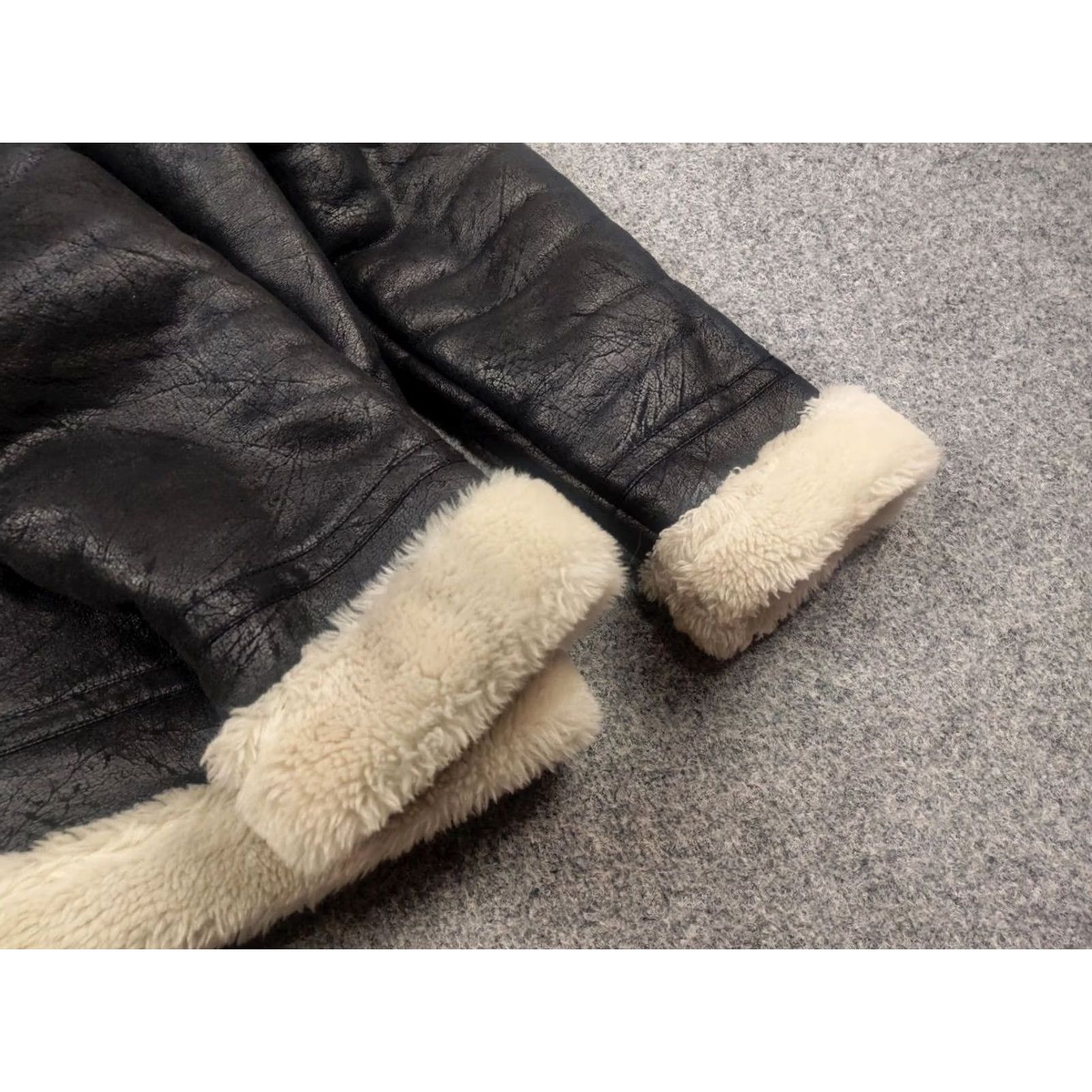 Vintage VINTAGE Alpha B3 Flying Men’s Faux Shearling Black Jacket Winter Army Jacket Size US M / EU 48-50 / 2 - 5 Thumbnail