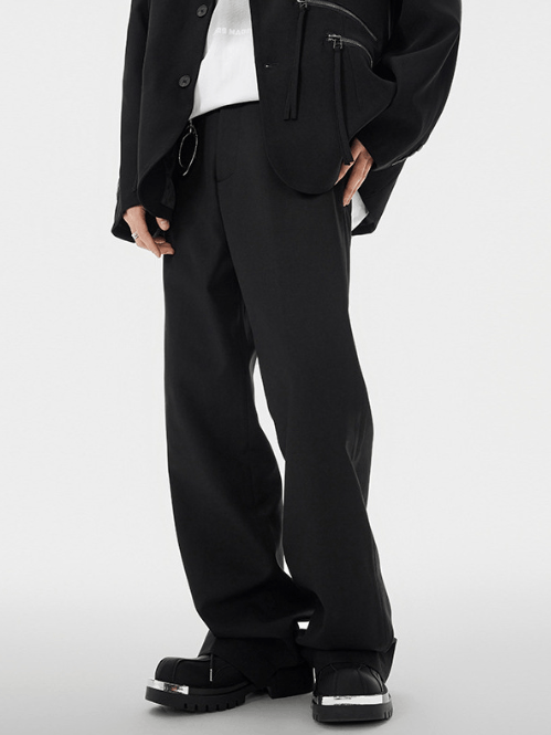 Japanese Brand American street all-match black flared loose casual pants Size US 32 / EU 48 - 2 Thumbnail
