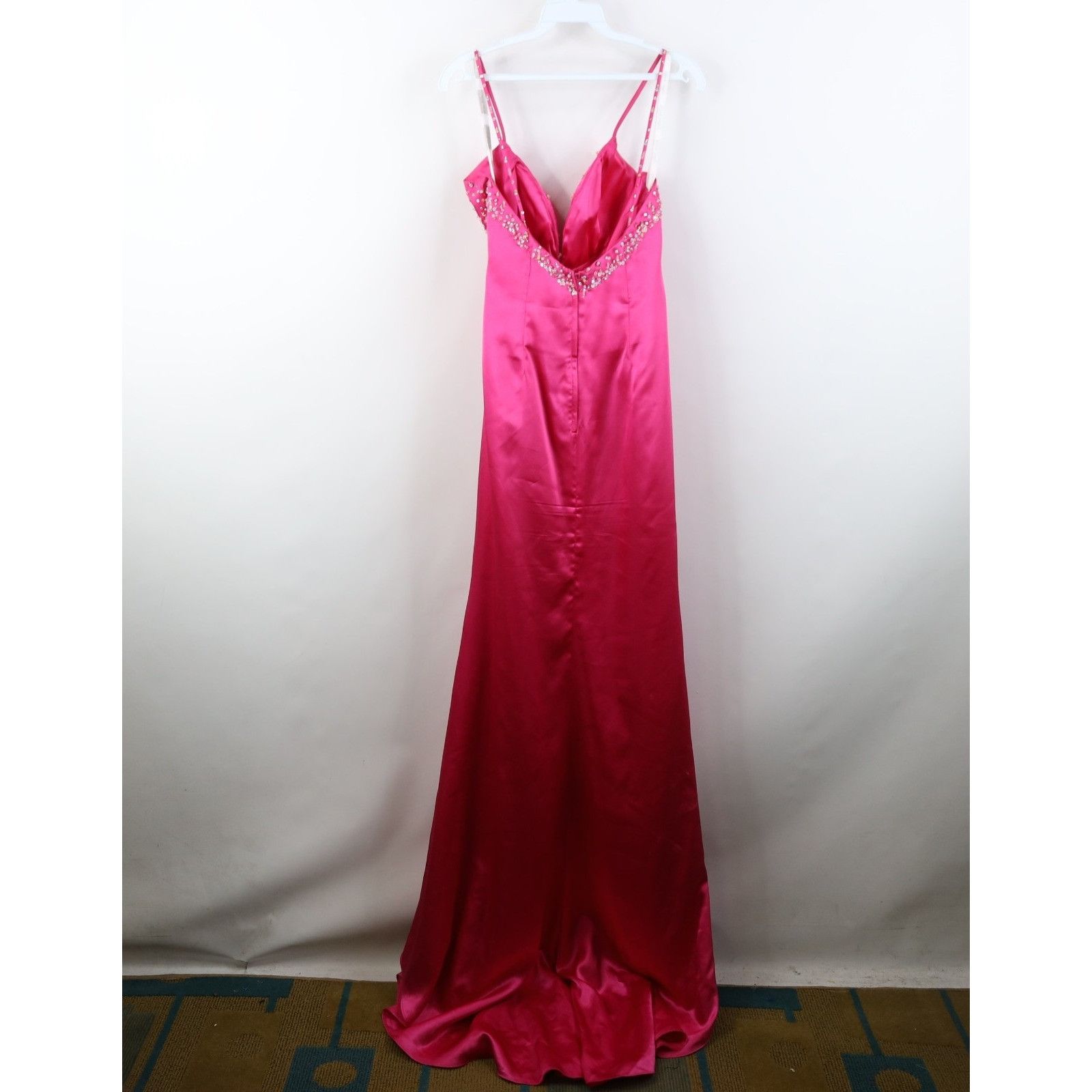 Vintage Vintage 90s Y2K Babydoll Beaded Rhinestone Wedding Dress Size XL / US 12-14 / IT 48-50 - 17 Thumbnail