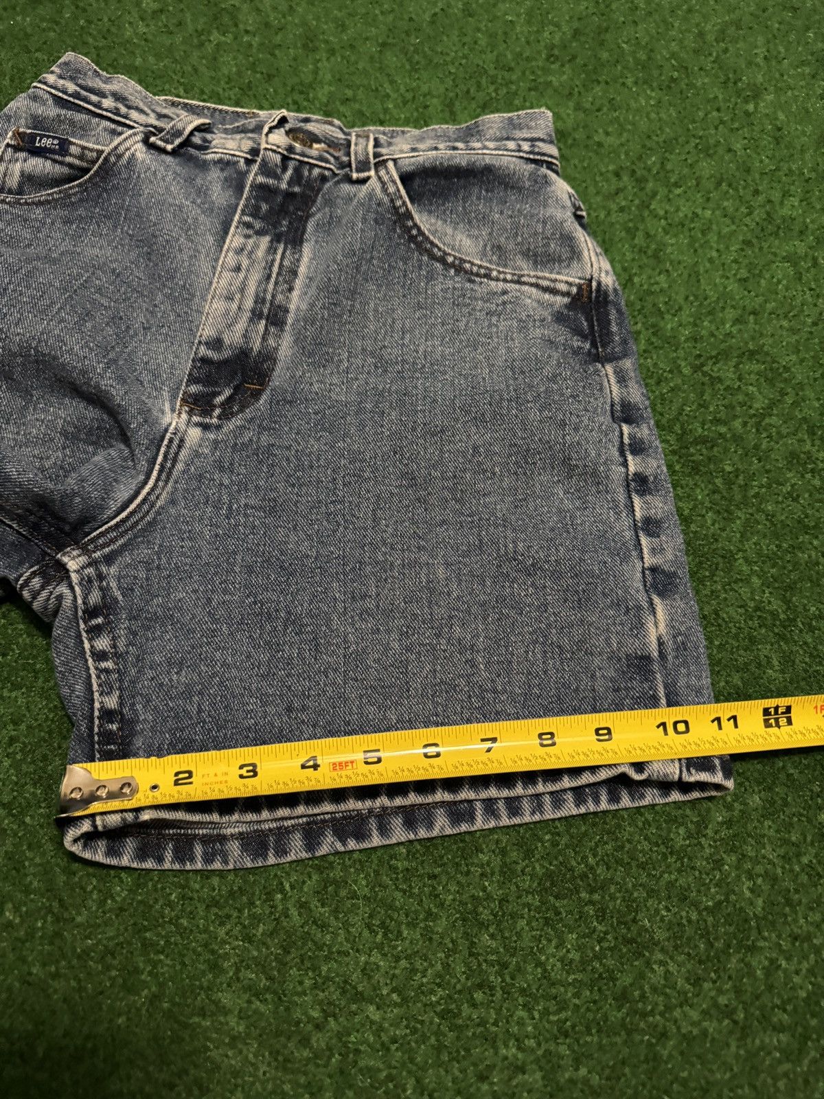 Vintage Vintage 90s Lee Jorts Womens 6 Med 26 7” Grunge Denim Shorts Size 28" / US 6 / IT 42 - 7 Thumbnail