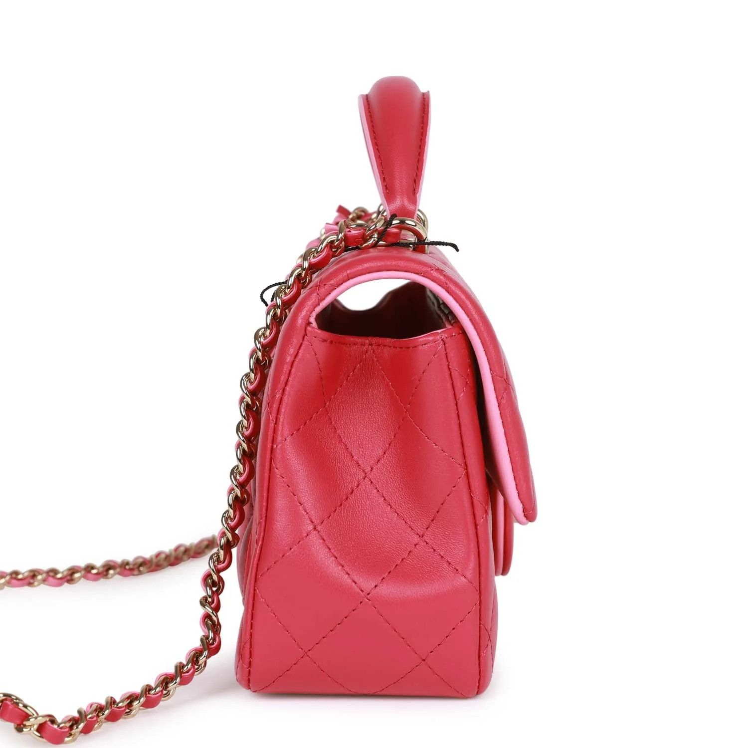 Chanel os11x0326 Size: OS / Mini Rectangular Flap Handle Bag Pink Size ONE SIZE - 4 Thumbnail