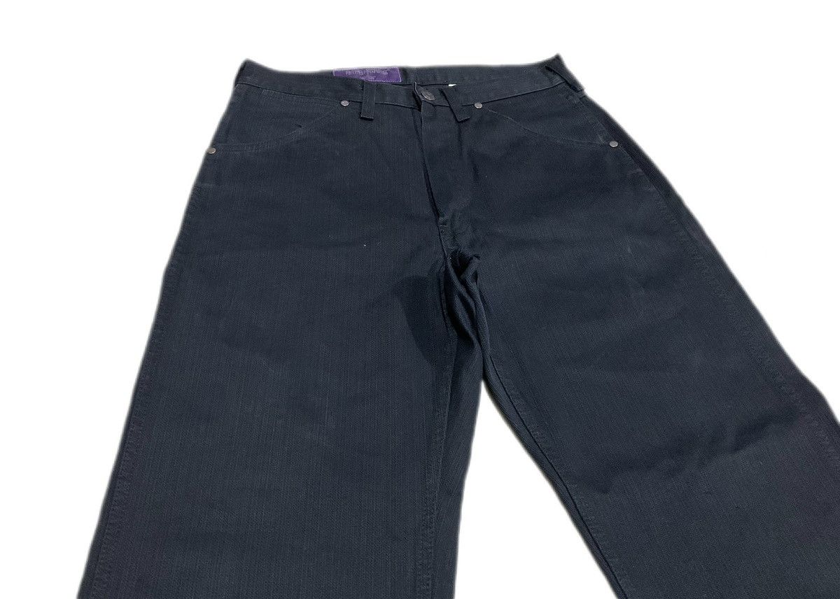 Japanese Brand × Needles × Nepenthes 🔥Archived Nepenthes Waxed Black Denim Size US 30 / EU 46 - 2 Thumbnail