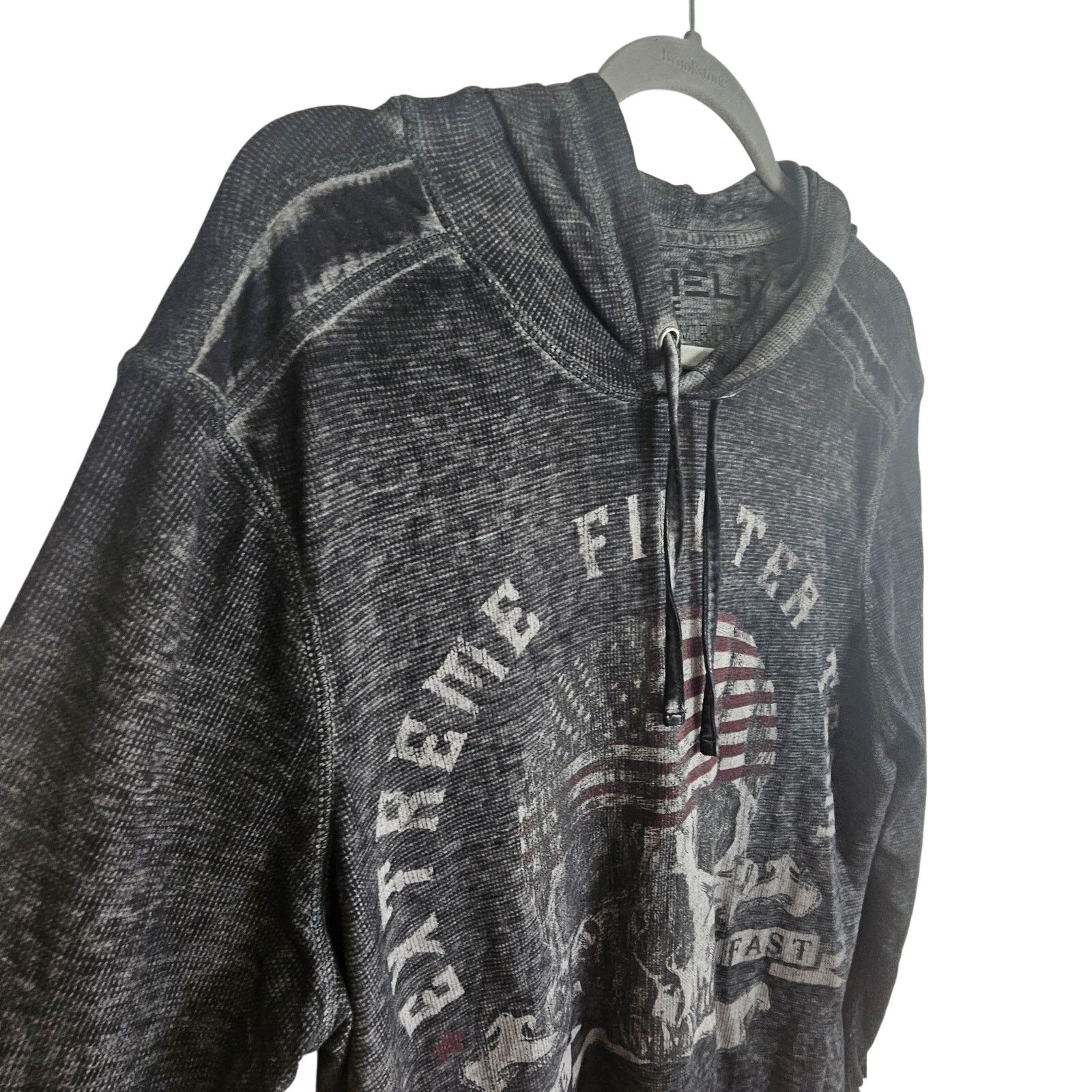 Helix Helix Mens Shirt Skull Hooded Grunge Y2K Exreme Fighter XXL Size US XXL / EU 58 / 5 - 5 Thumbnail