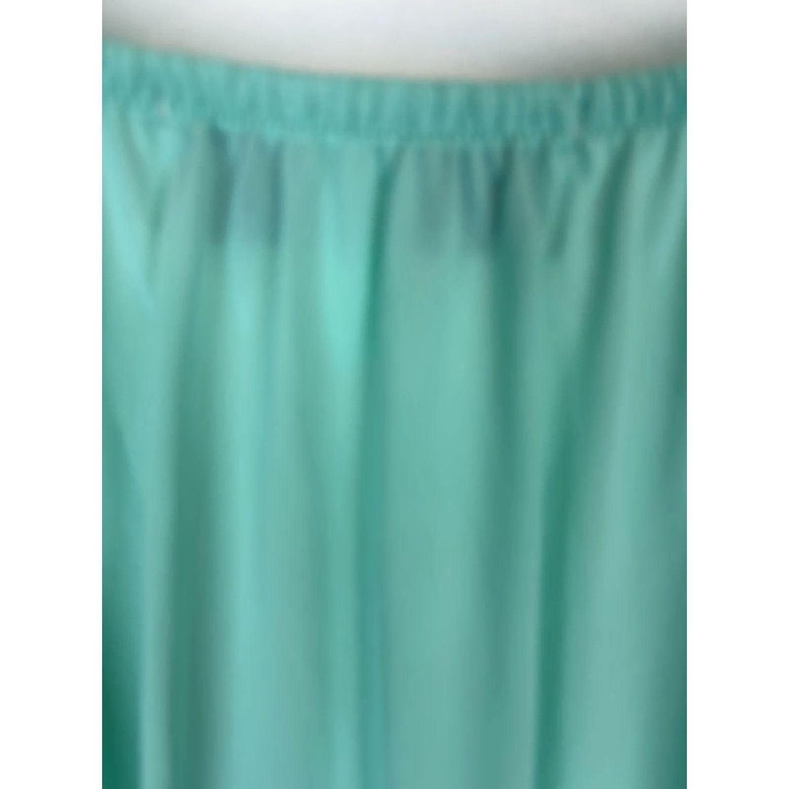 Vintage Miss Elaine Nightgown Small Green Embroidered Nylon Flutter Sleeves Size ONE SIZE - 5 Thumbnail