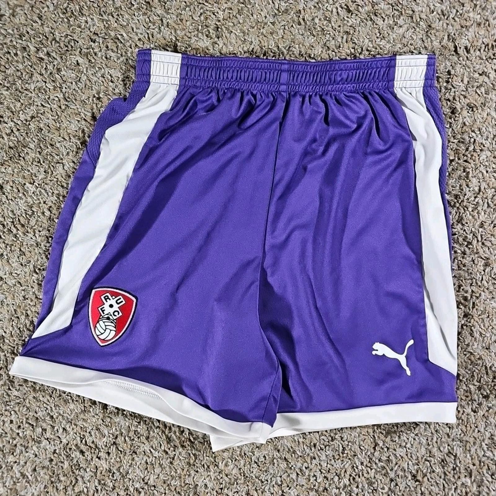 Puma RUFC Puma Purple Soccer Shorts LG Girls UK 11-12Y Size ONE SIZE - 1 Thumbnail