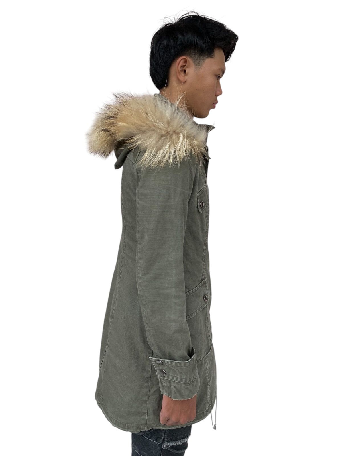 If Six Was Nine × Le Grande Bleu (L.G.B.) × Michel Klein 2000s Michael Klein - Fur Hoodie Jacket Size US M / EU 48-50 / 2 - 4 Thumbnail