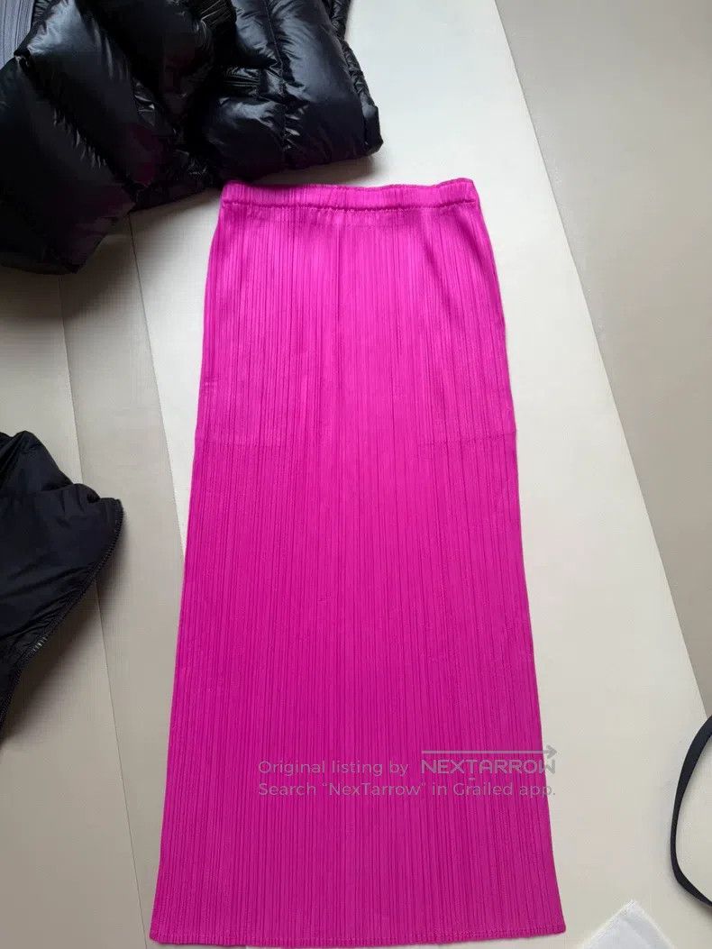 Issey Miyake Issey Miyake size:1 Iridescent Pink Midi Skirt Size 31" - 7 Thumbnail