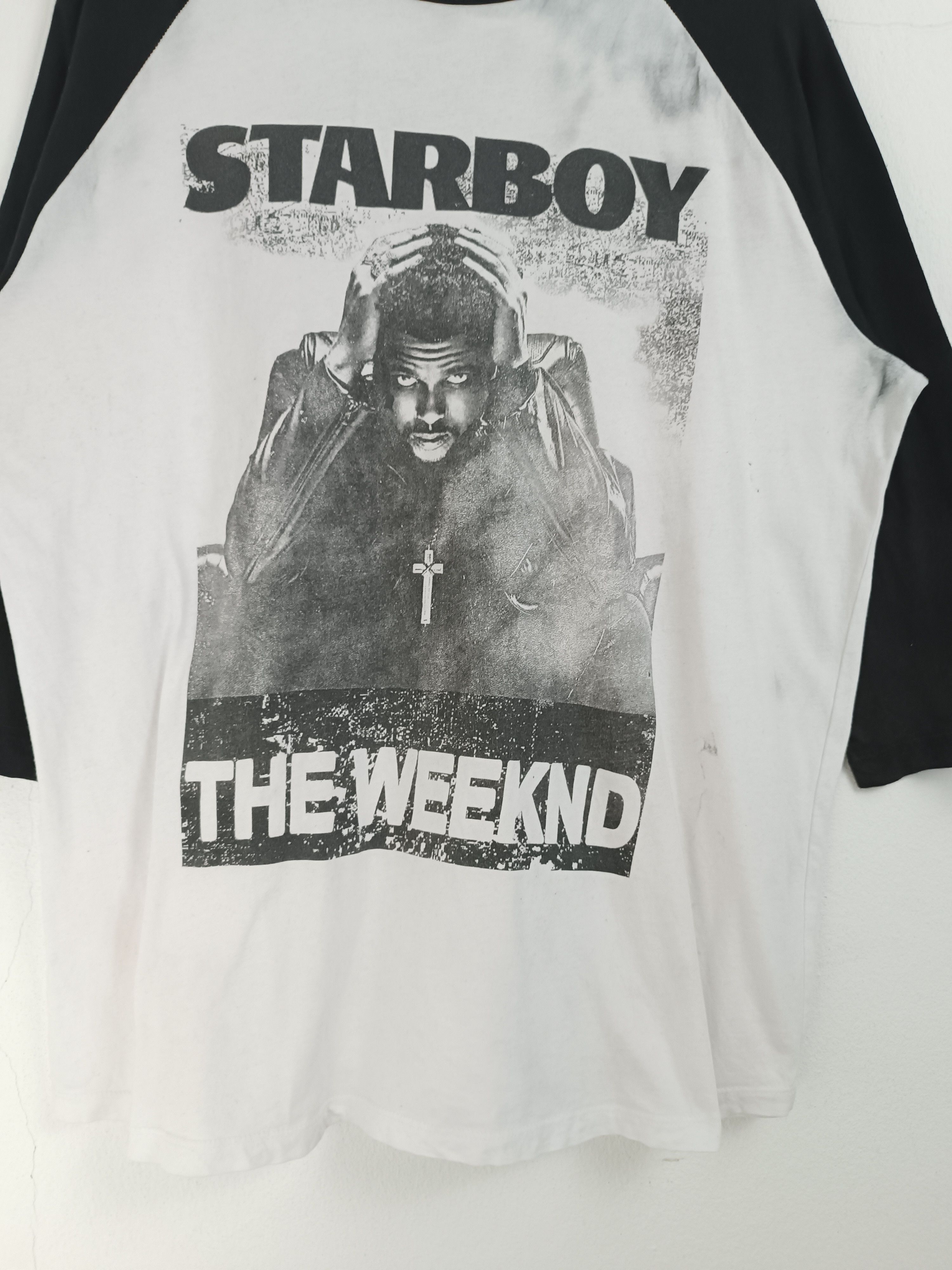 Rap Tees TRASHED THE WEEKND 3Q TEE RAP TEES HIP HOP SELENA BIEBER Size US XL / EU 56 / 4 - 7 Thumbnail