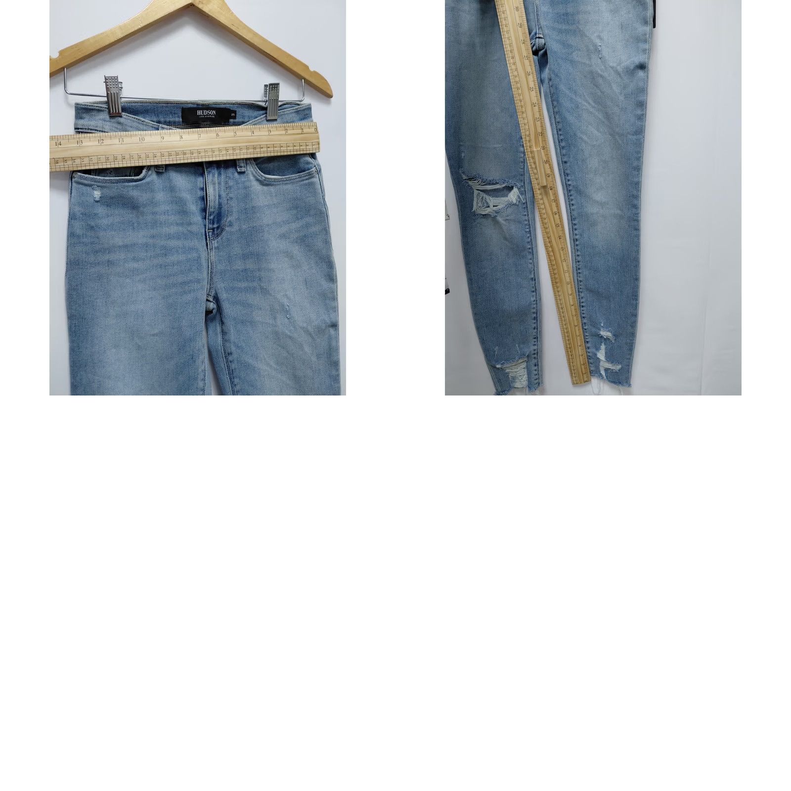 Hudson HUDSON LOS ANGELES Nico Super Skinny Jeans Light Wash Denim 25 Women Size 25 NWT Hudson Nico Super Skinny Jeans Blue Regular Rise Skinny Womens 25 Size 42" / US 20 - 9 Thumbnail